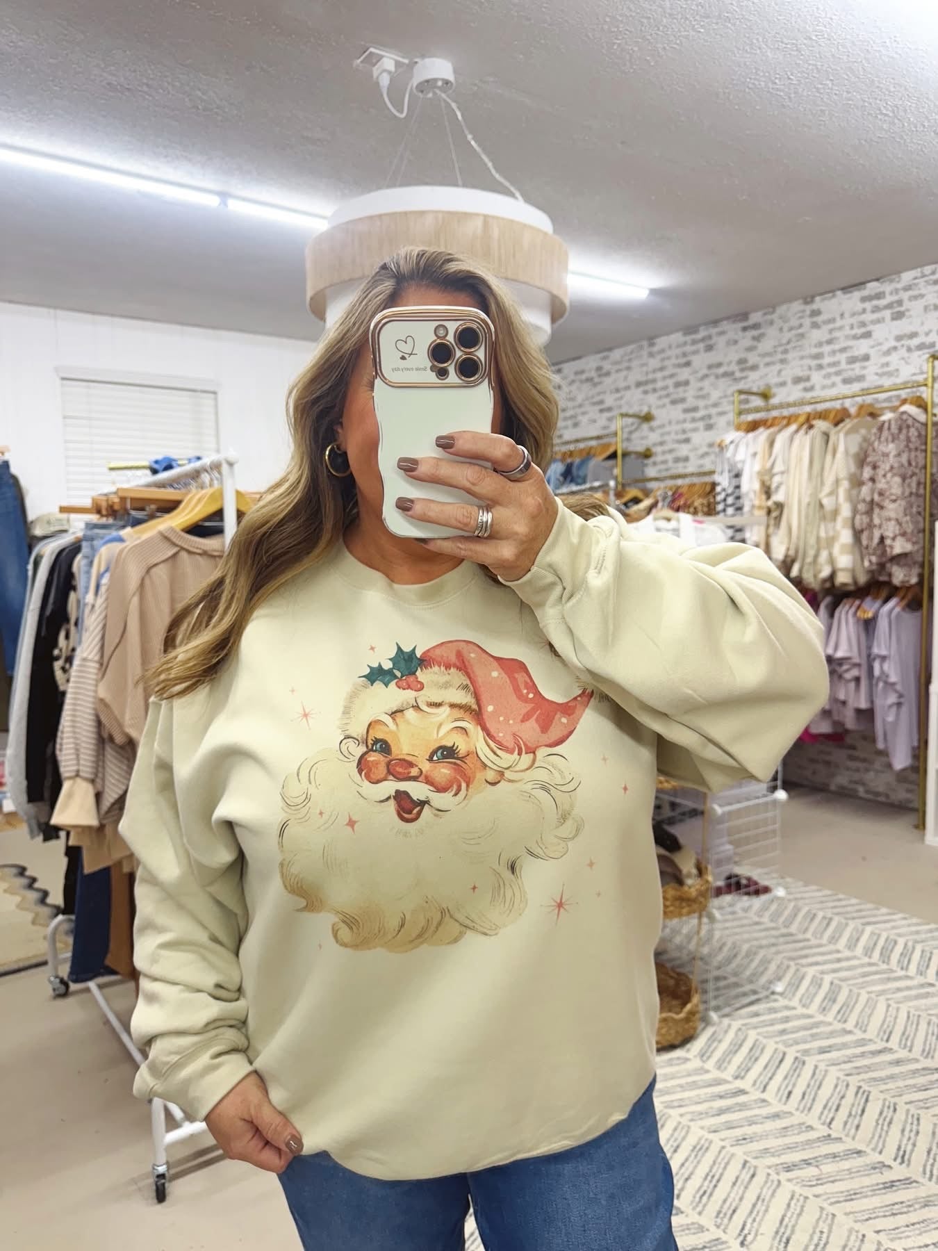 The Vintage Santa Crewneck
