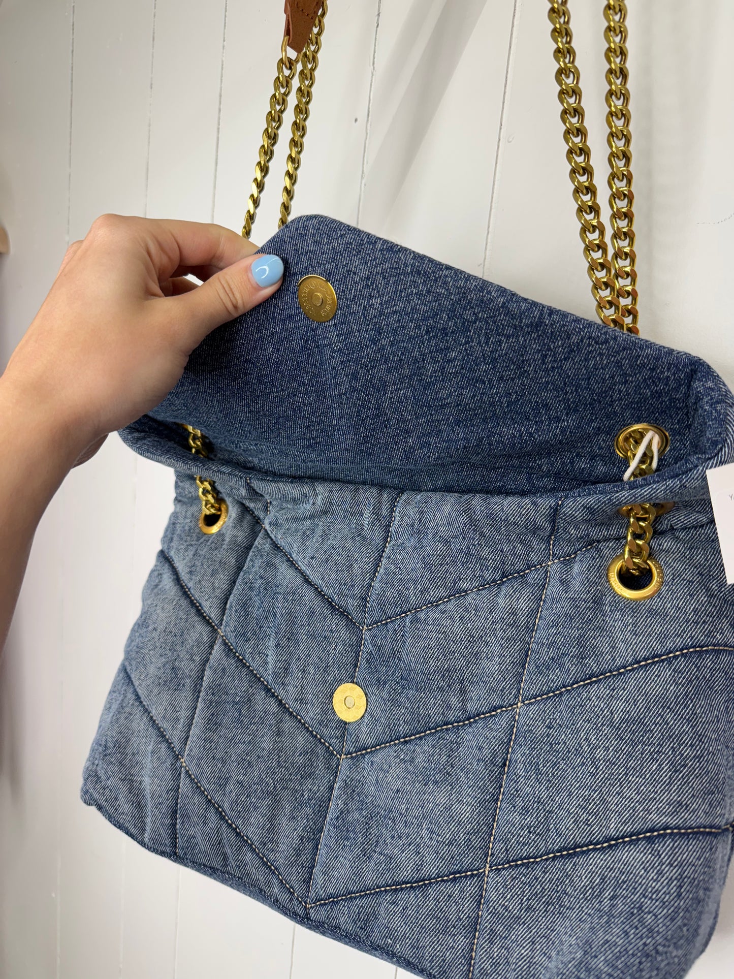 Y/S/L Inspired Denim Shoulder Bag