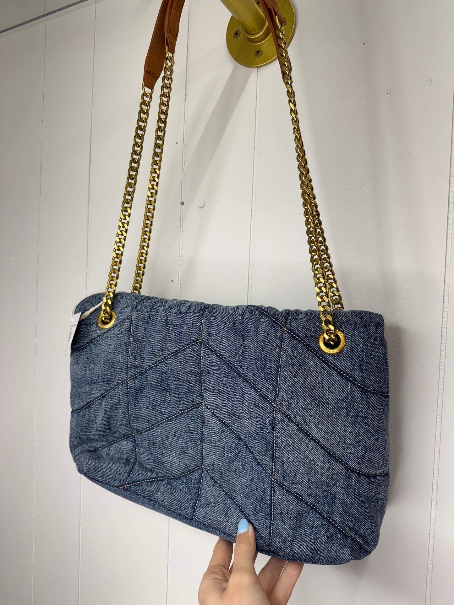 Y/S/L Inspired Denim Shoulder Bag