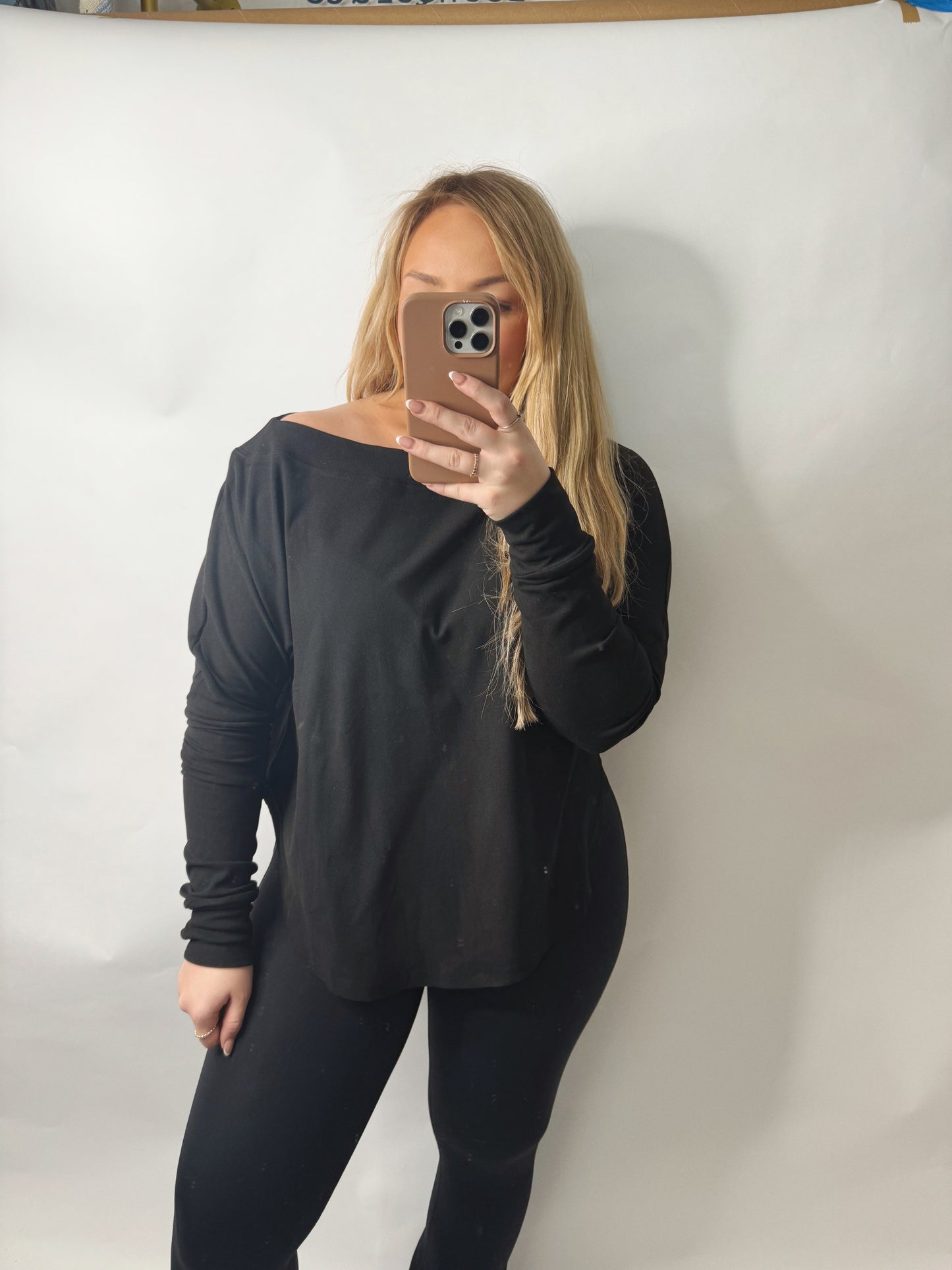 The Zoey | Black Athleisure Long Sleeve