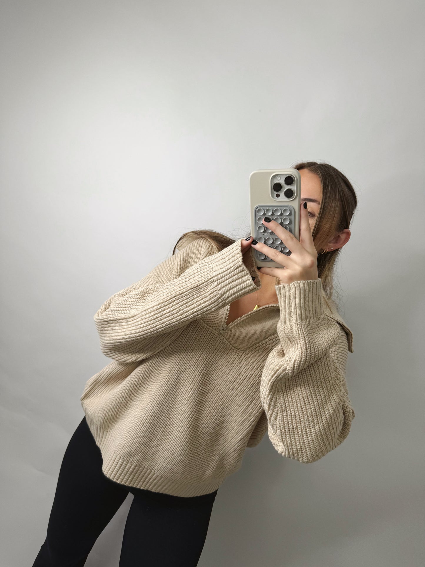 The Sophie | Knit Quarter Zip