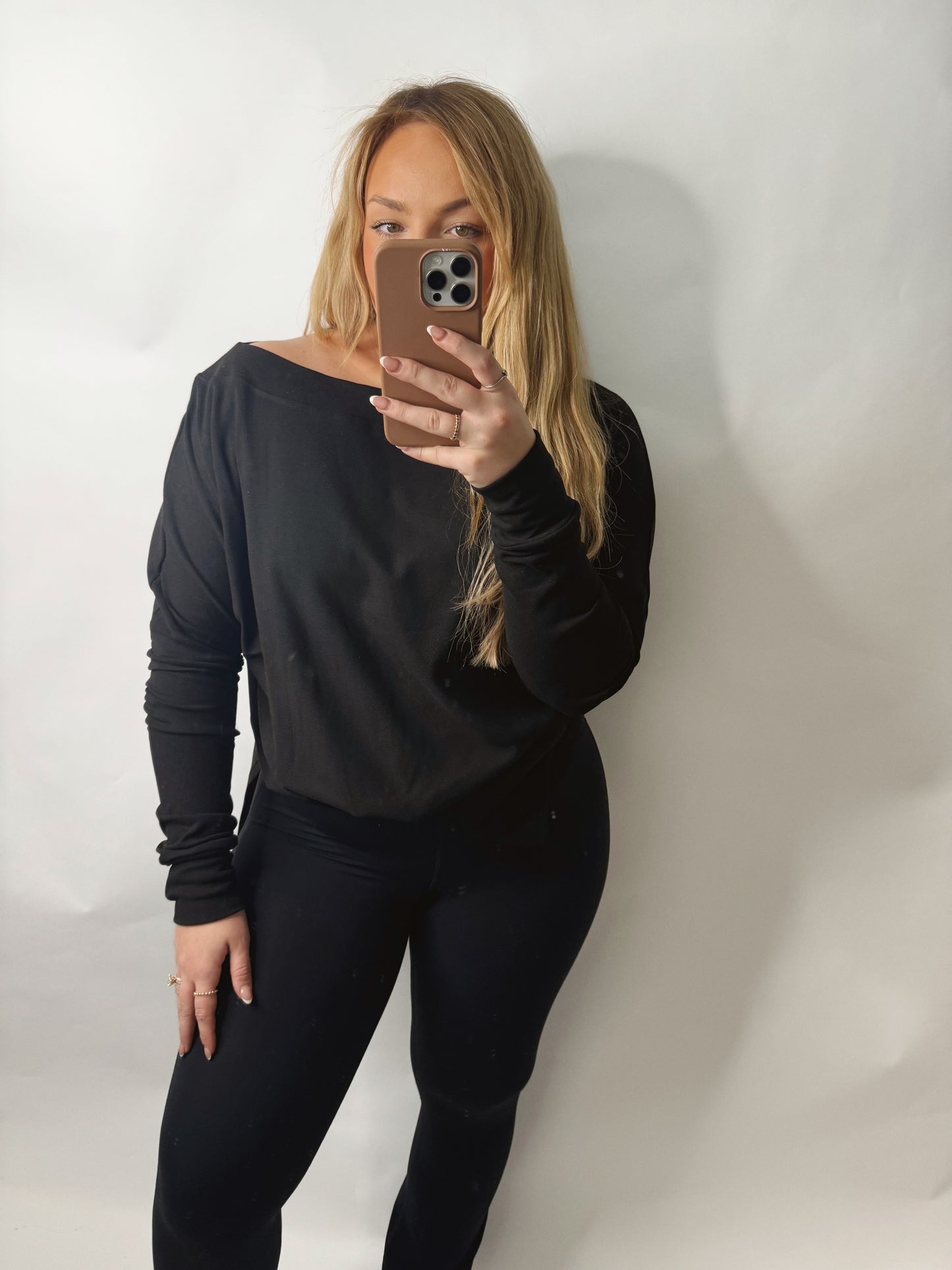 The Zoey | Black Athleisure Long Sleeve