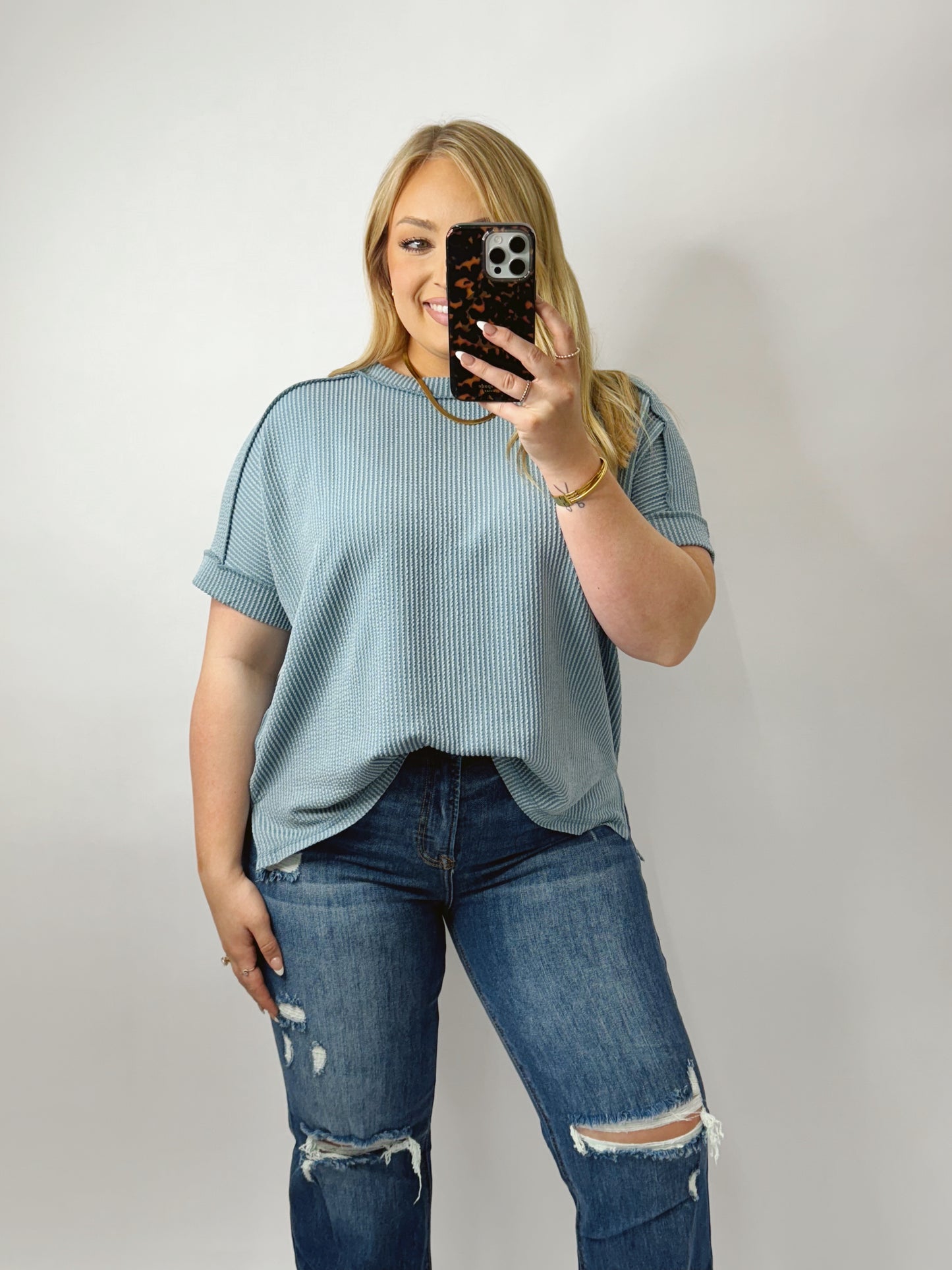 The Caroline | Ribbed Tee