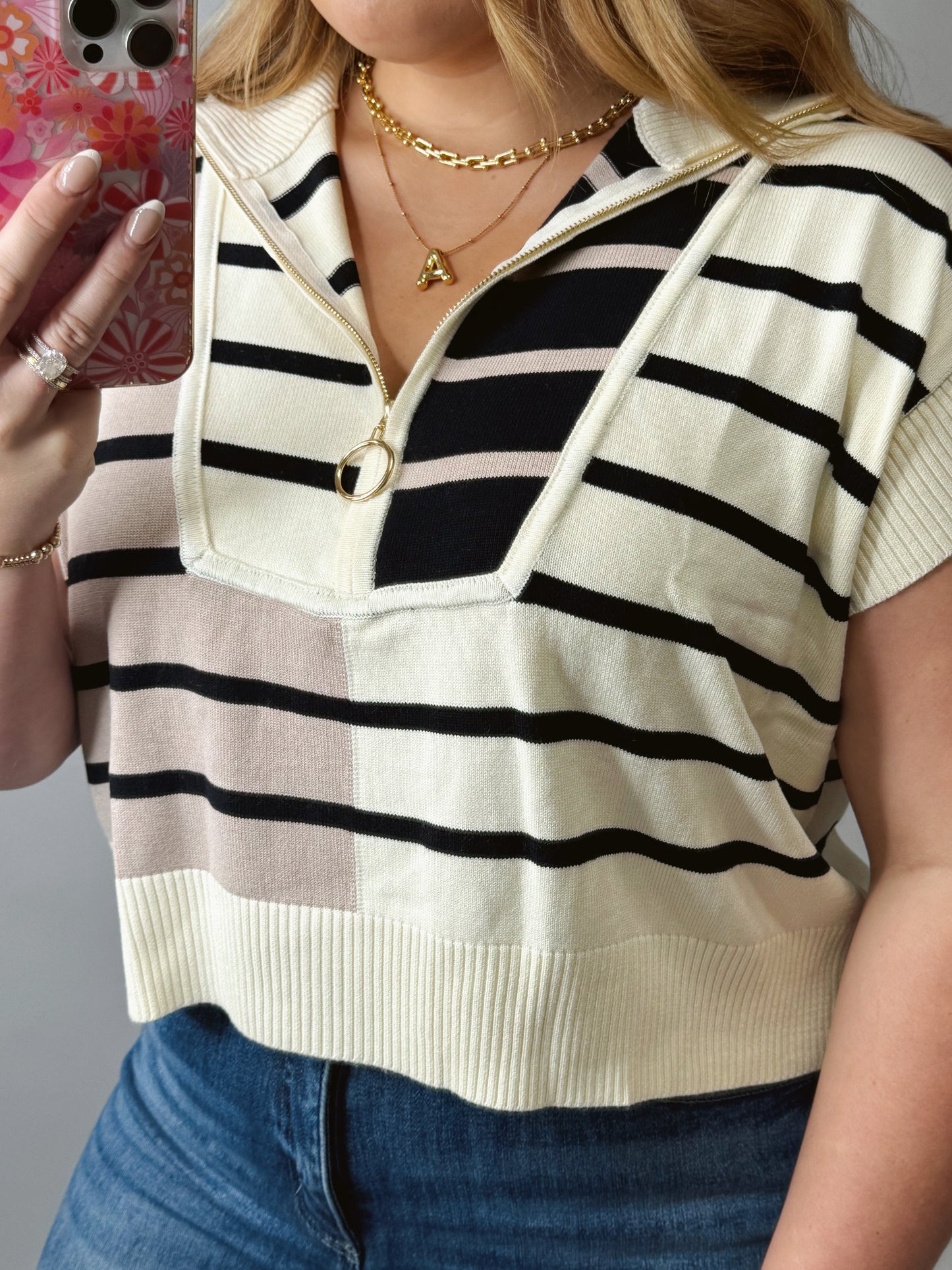 The Izzie | Colorblock Crop Top