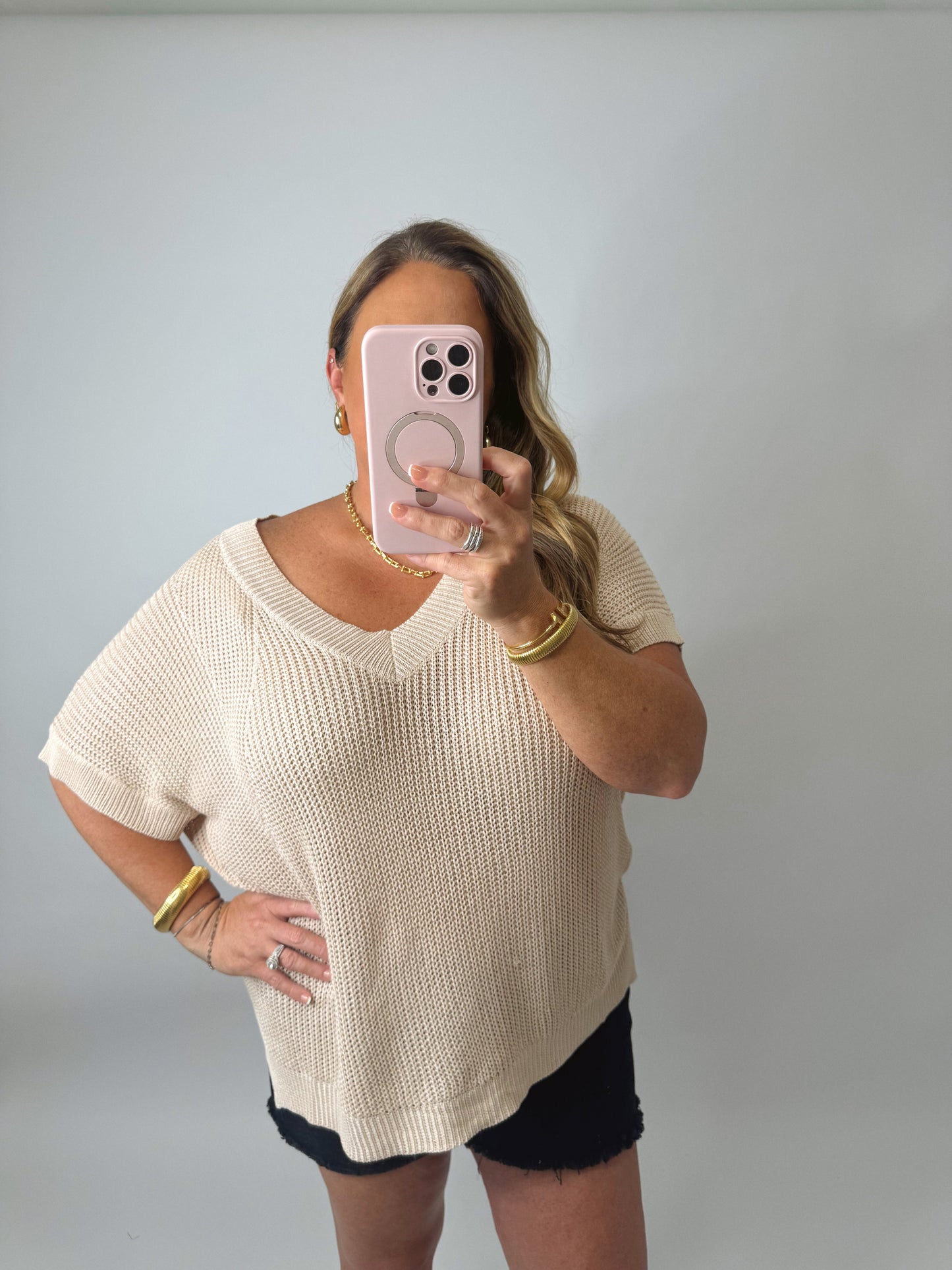 The Liza | Knit V Neck