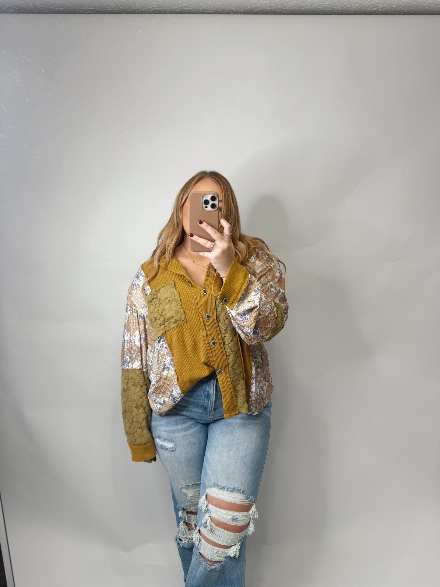 The Vicki | Oversized Floral Button Up