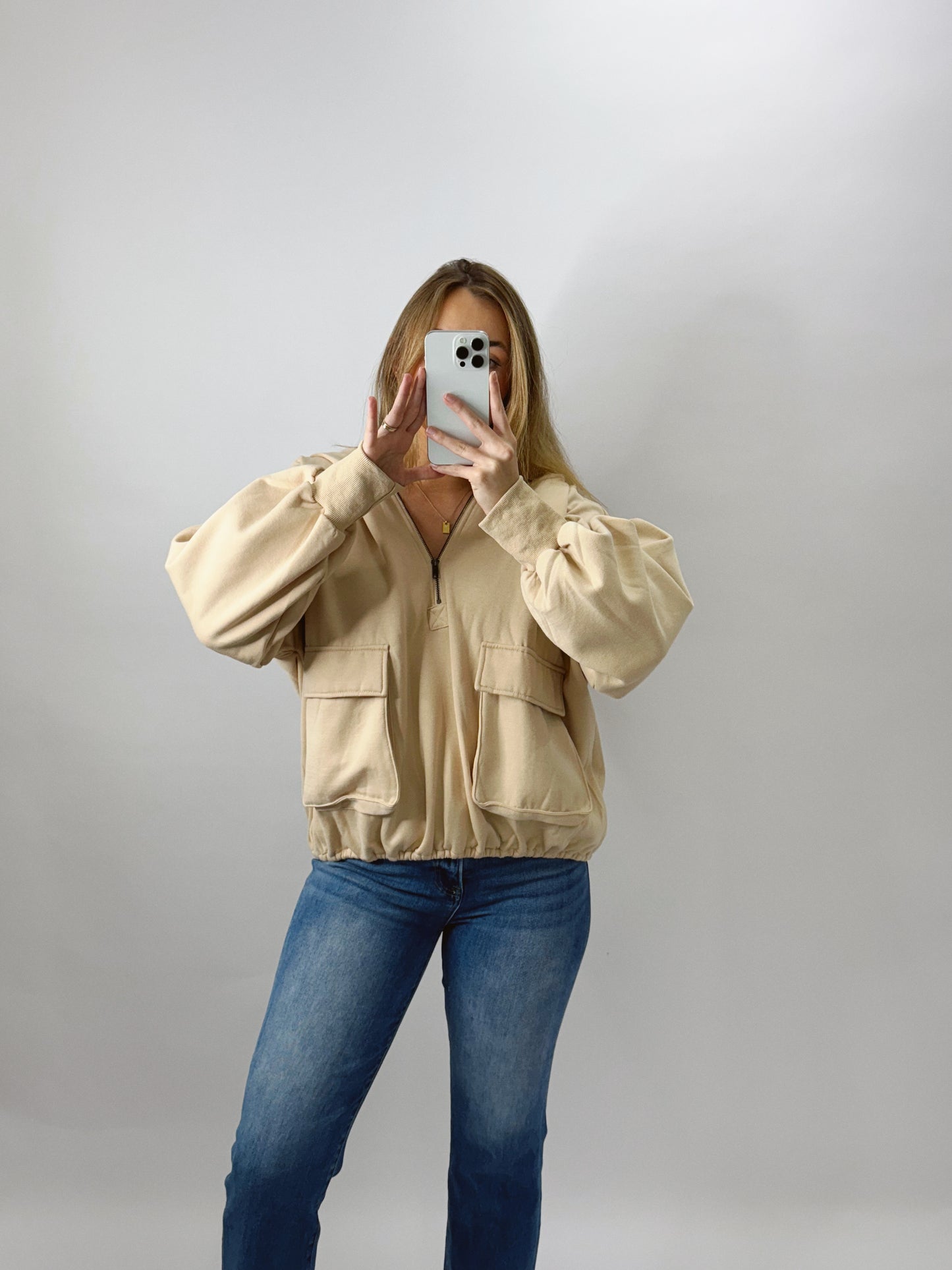 The Emery | Half Zip Fleece Hoodie