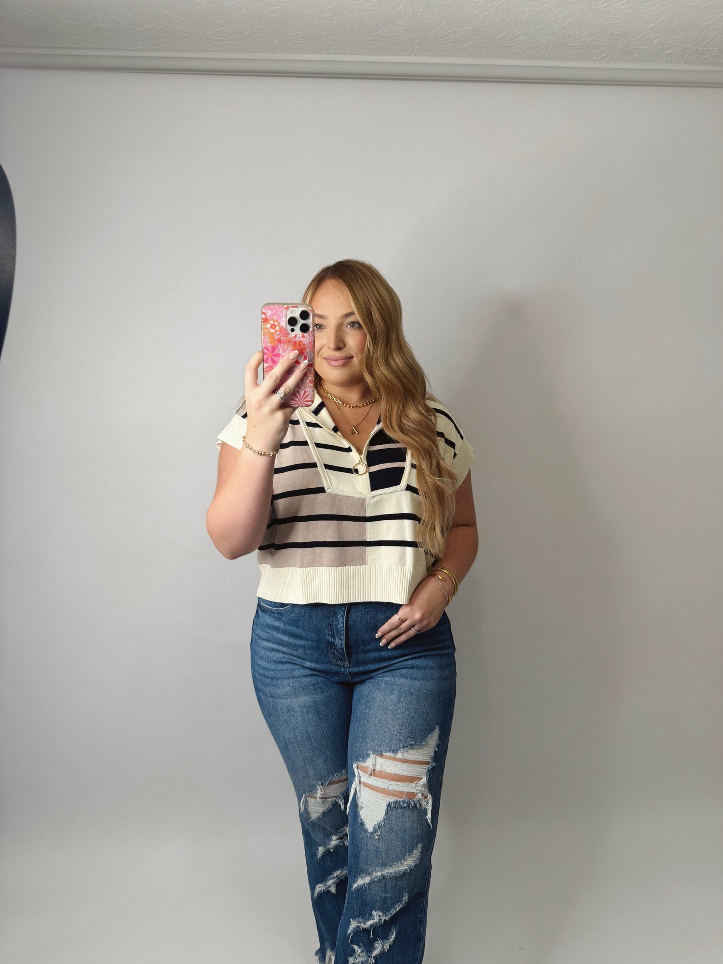 The Izzie | Colorblock Crop Top