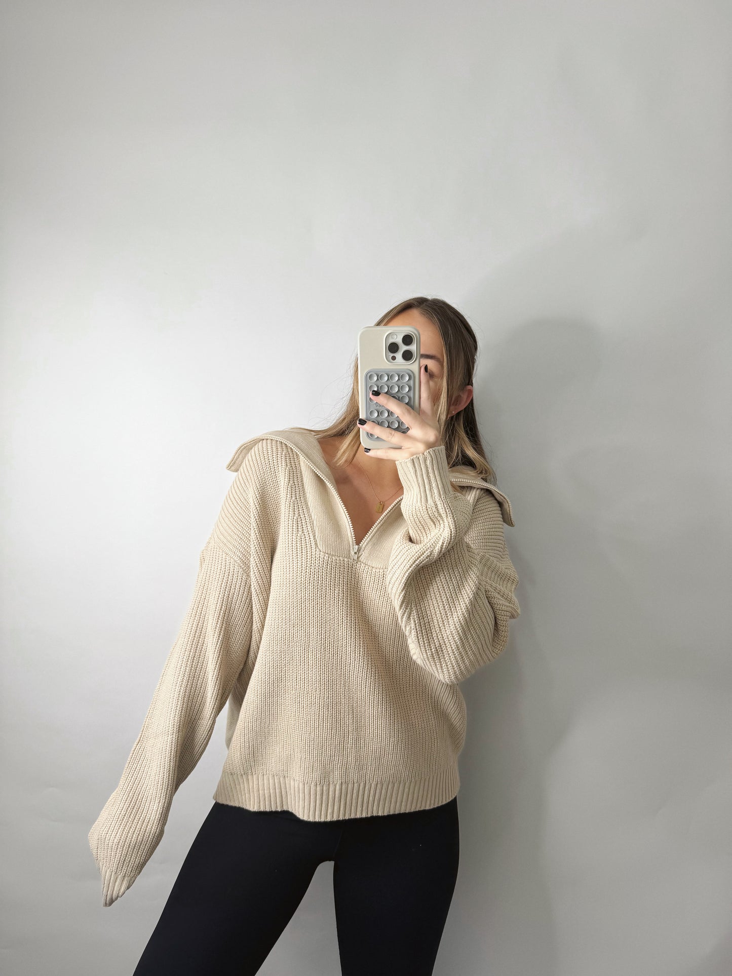 The Sophie | Knit Quarter Zip