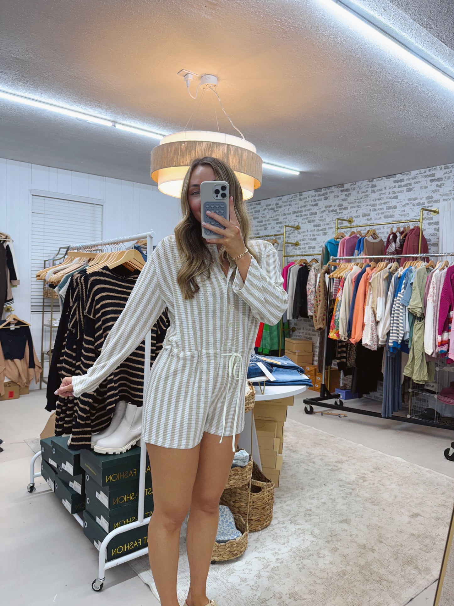 The Meghan | Striped Romper