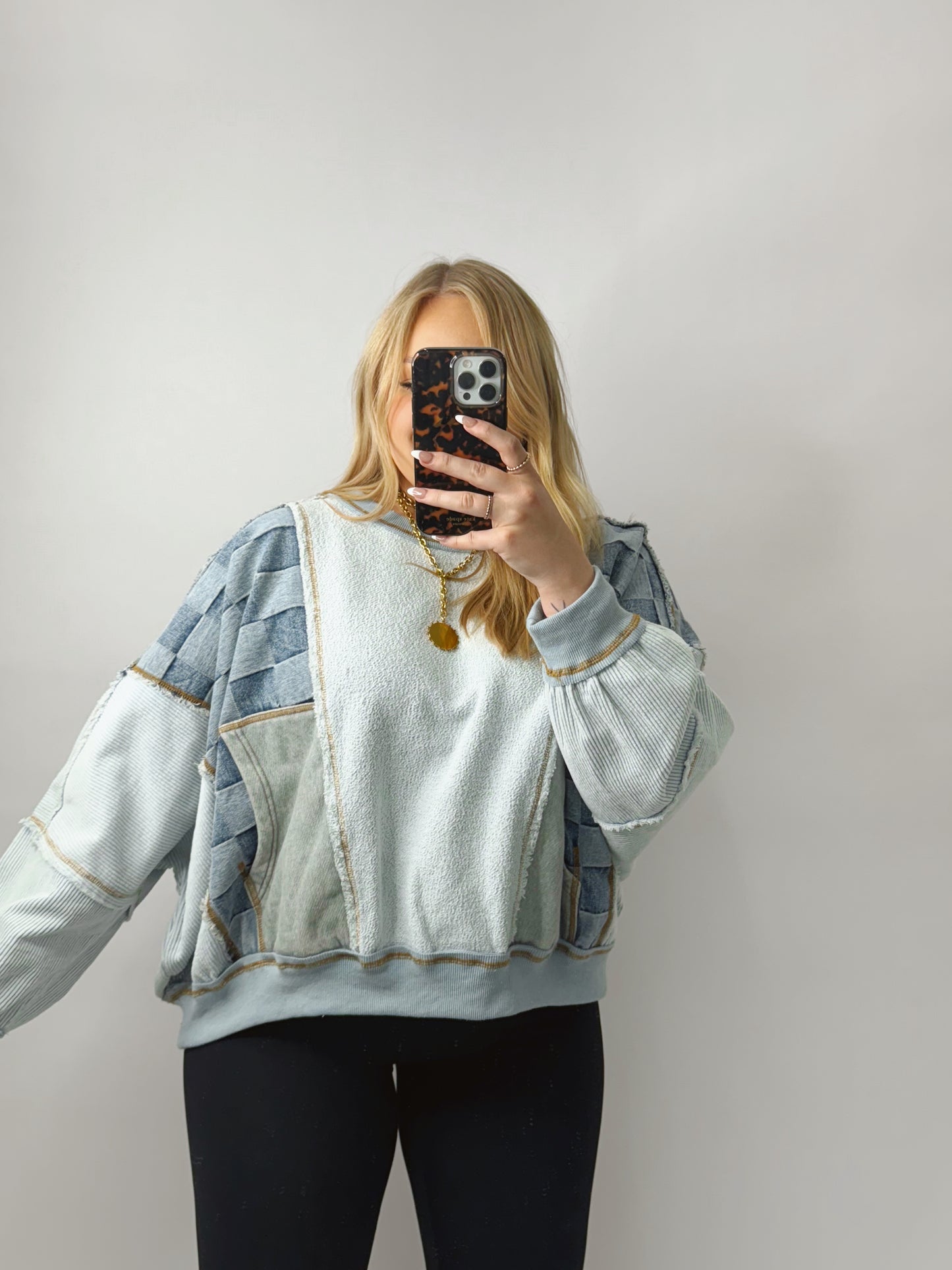 The Shayla | Patchwork Sweatshirt