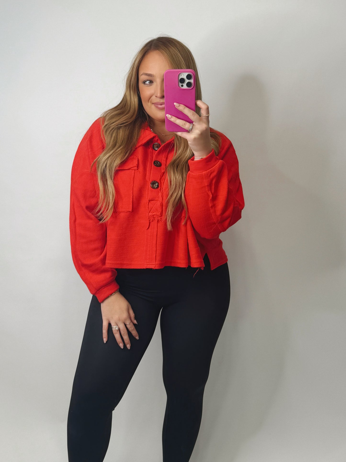 The Steph | Oversized Collared Crop