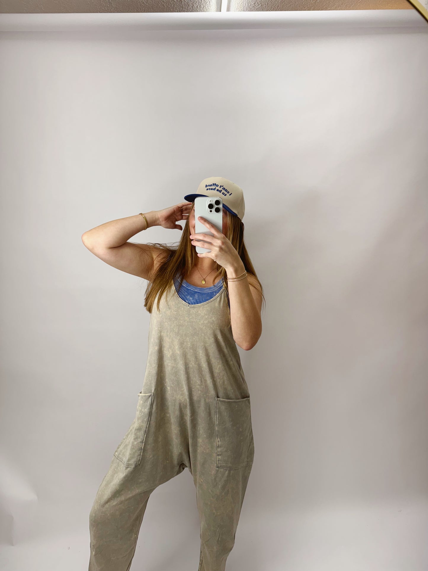 The Rhonda | Stone Wash Oversized Jumpsuit
