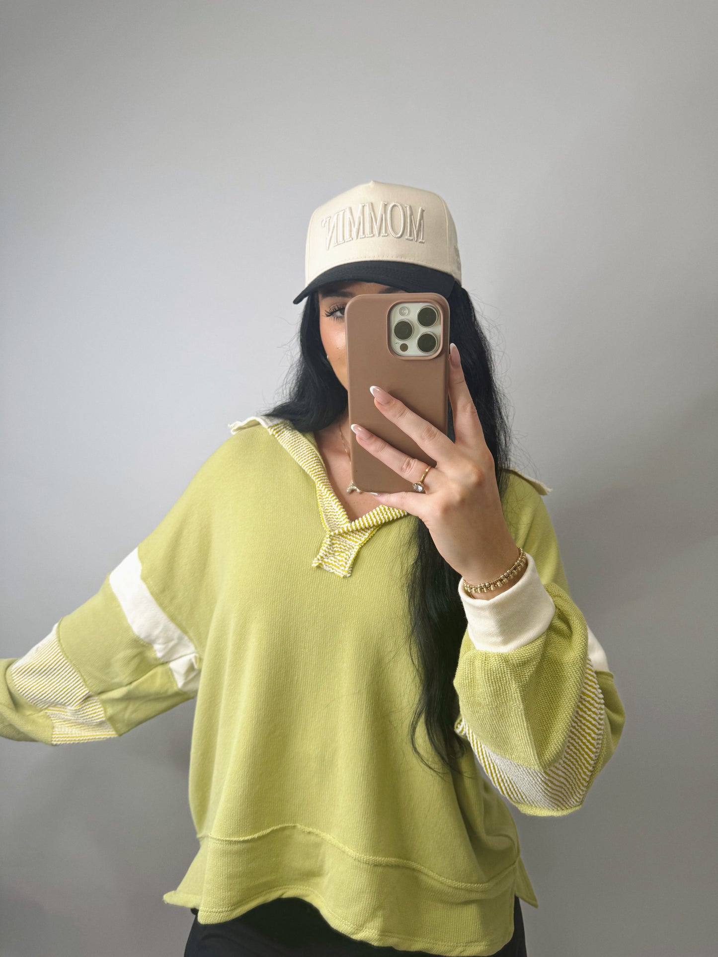 The Lydia | Patchwork Sleeve Top