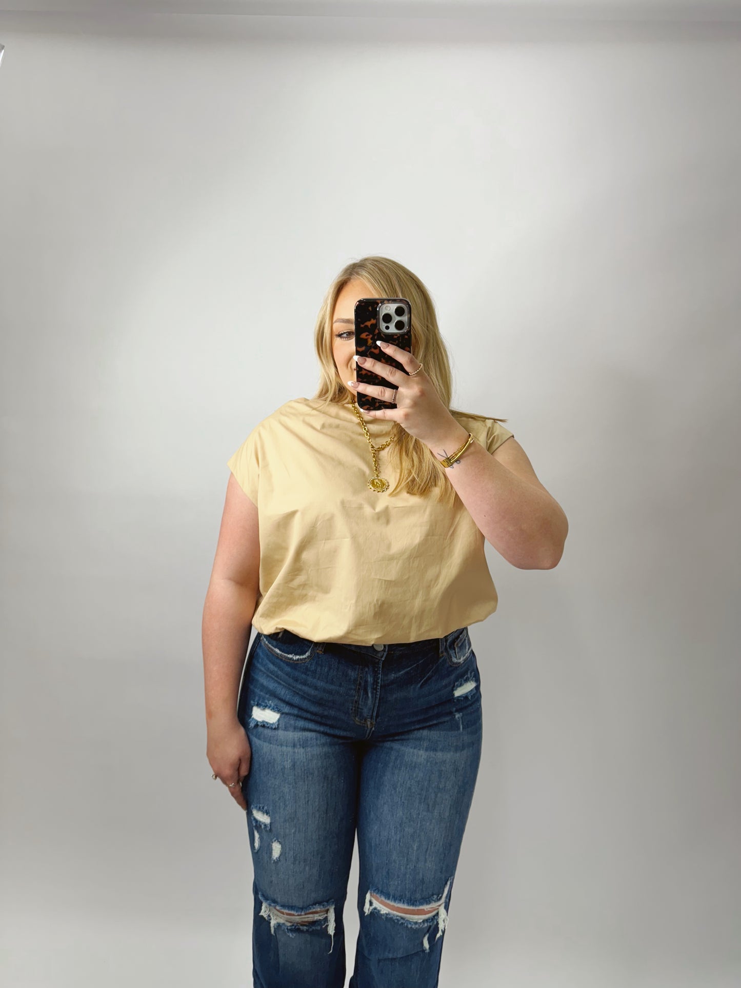 The Lauren | Drape Neck Top