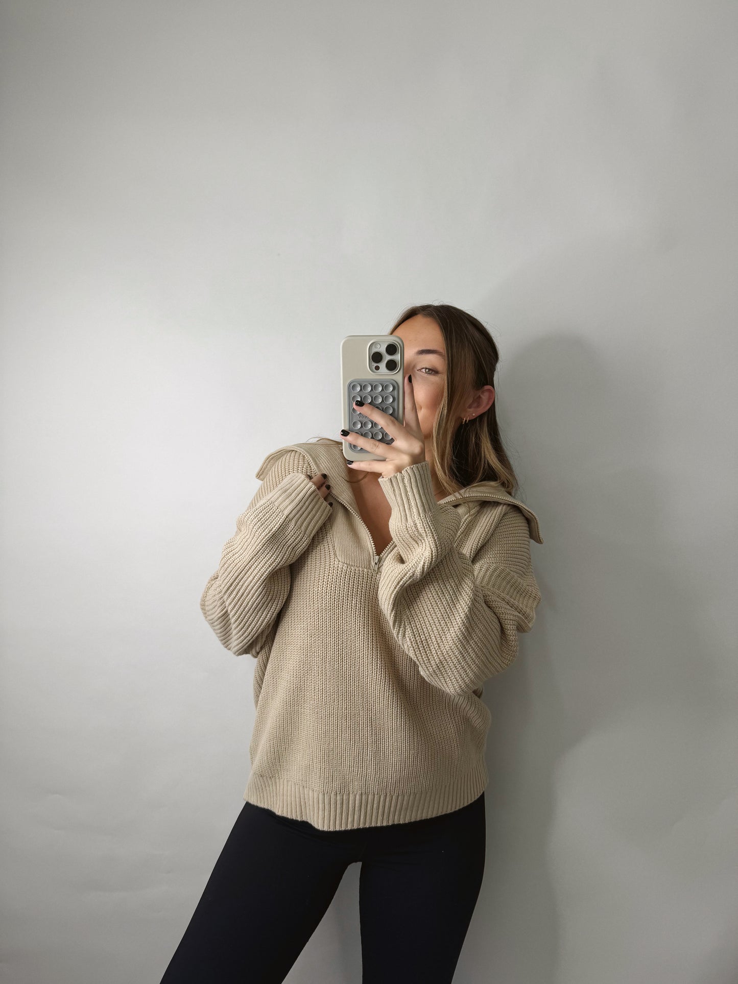 The Sophie | Knit Quarter Zip