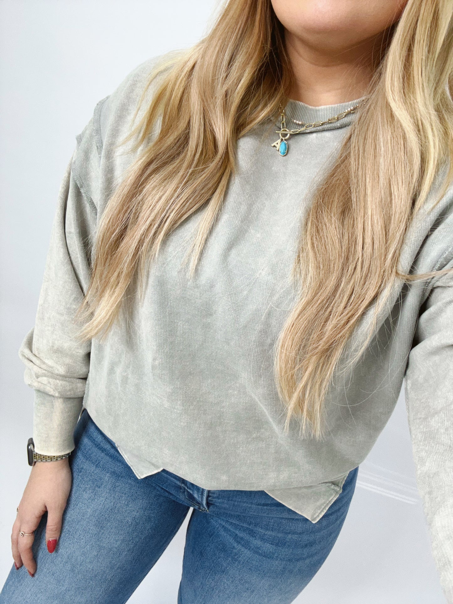 The Haley | Grey Sweatshirt