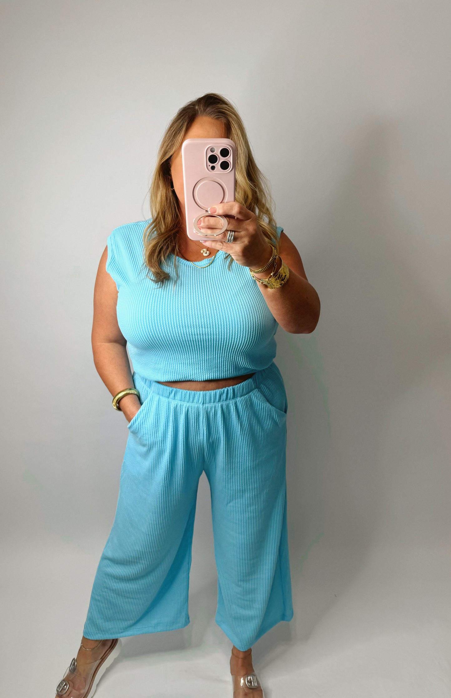 The Miley | Crop Pants Set