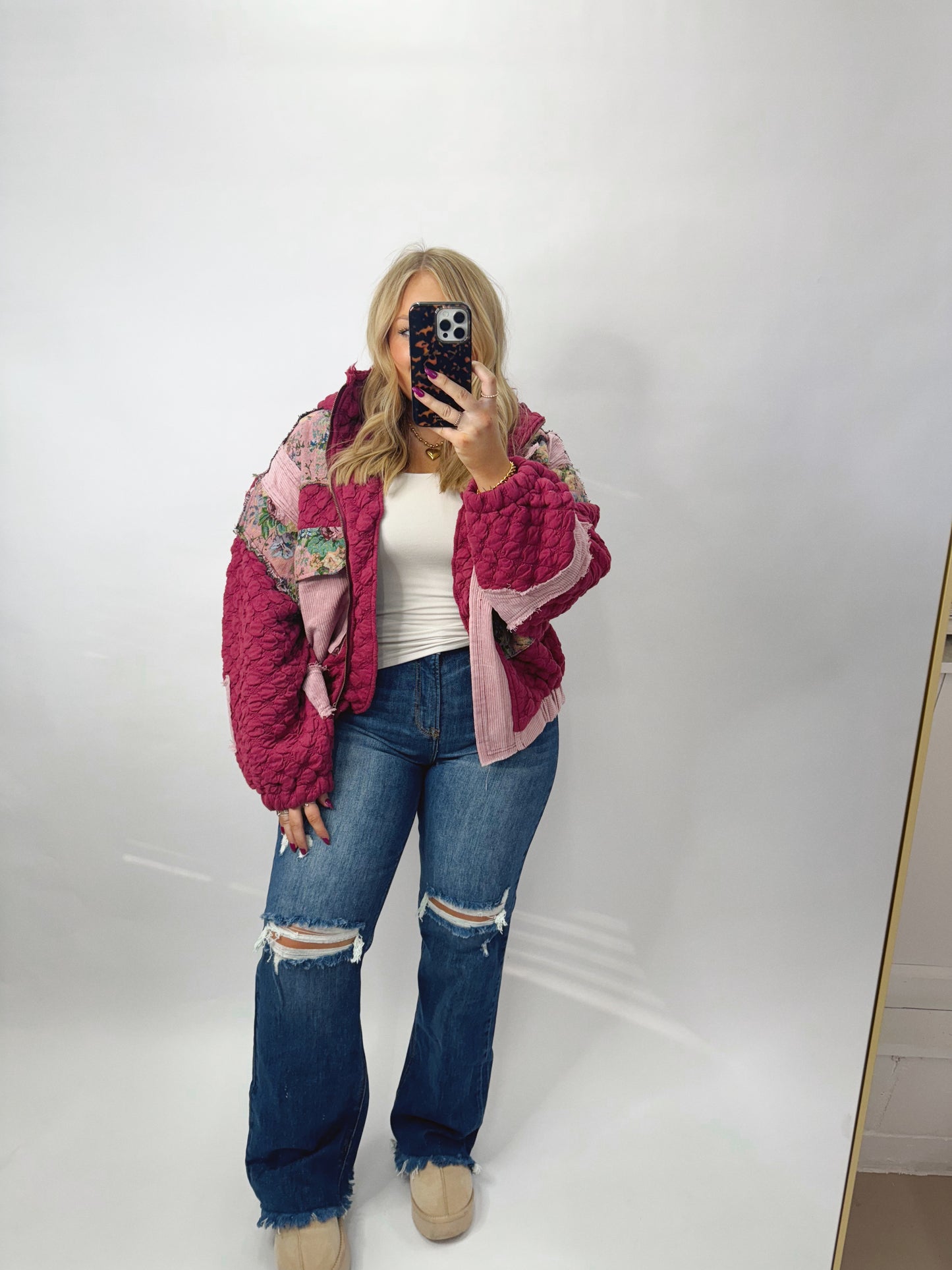 The Alicia | Floral Quilted Jacket