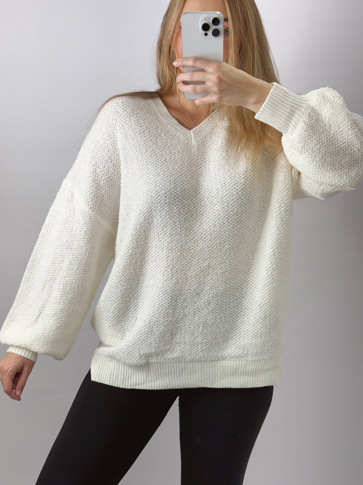 The Kennedy | Textured V Neck Hoodie