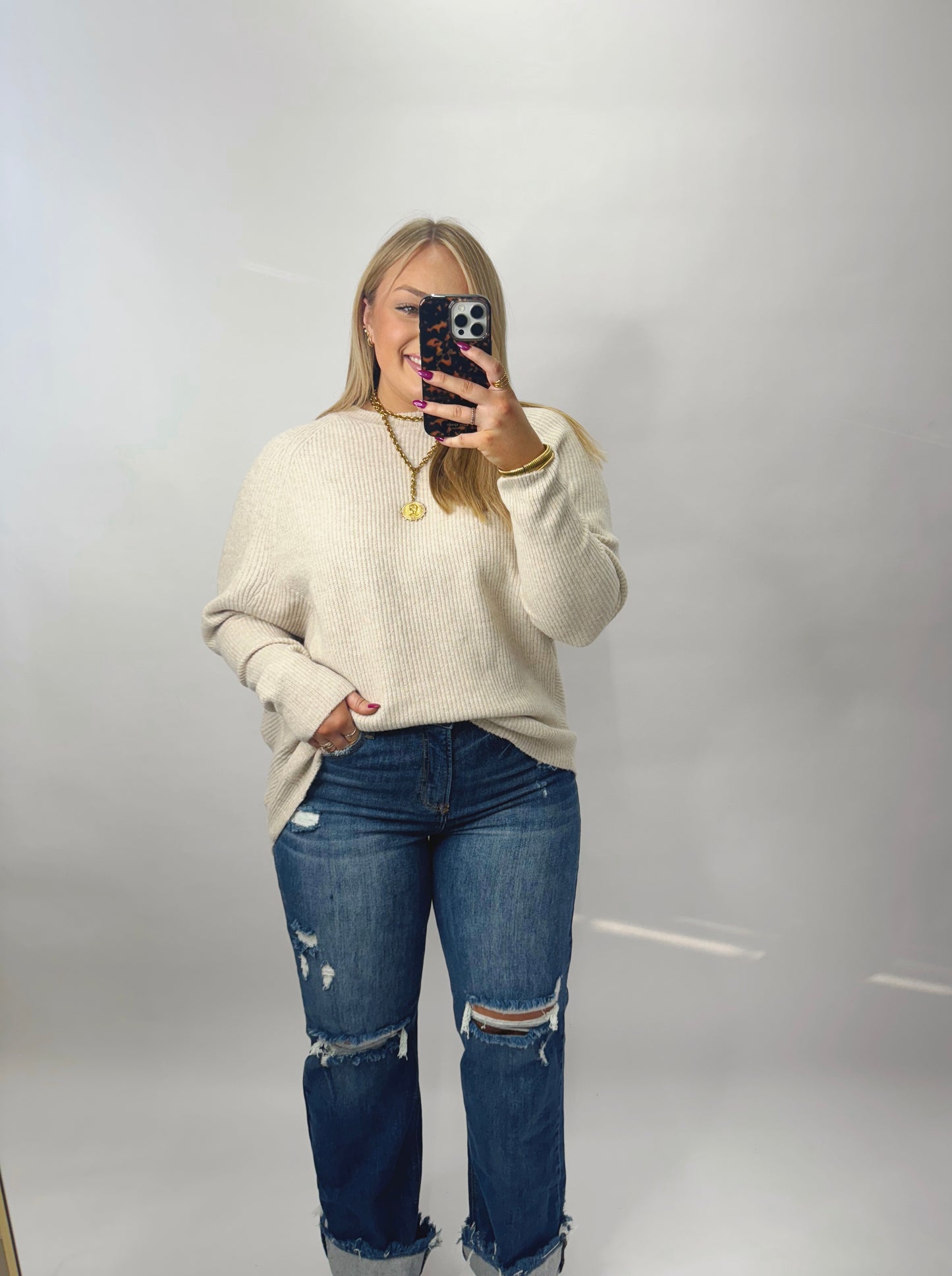 The Jenny | Dolman Sleeve Sweater
