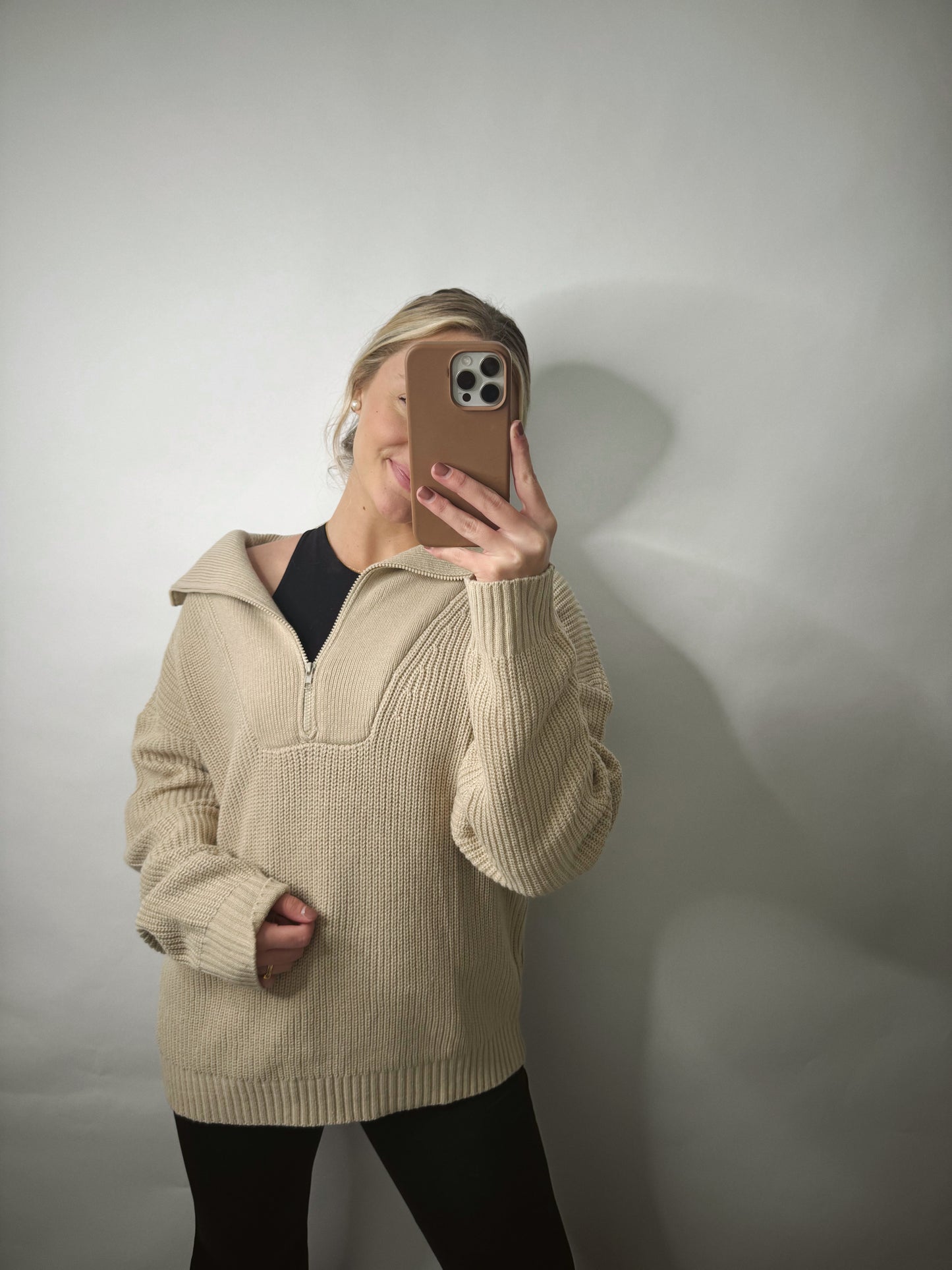 The Sophie | Knit Quarter Zip