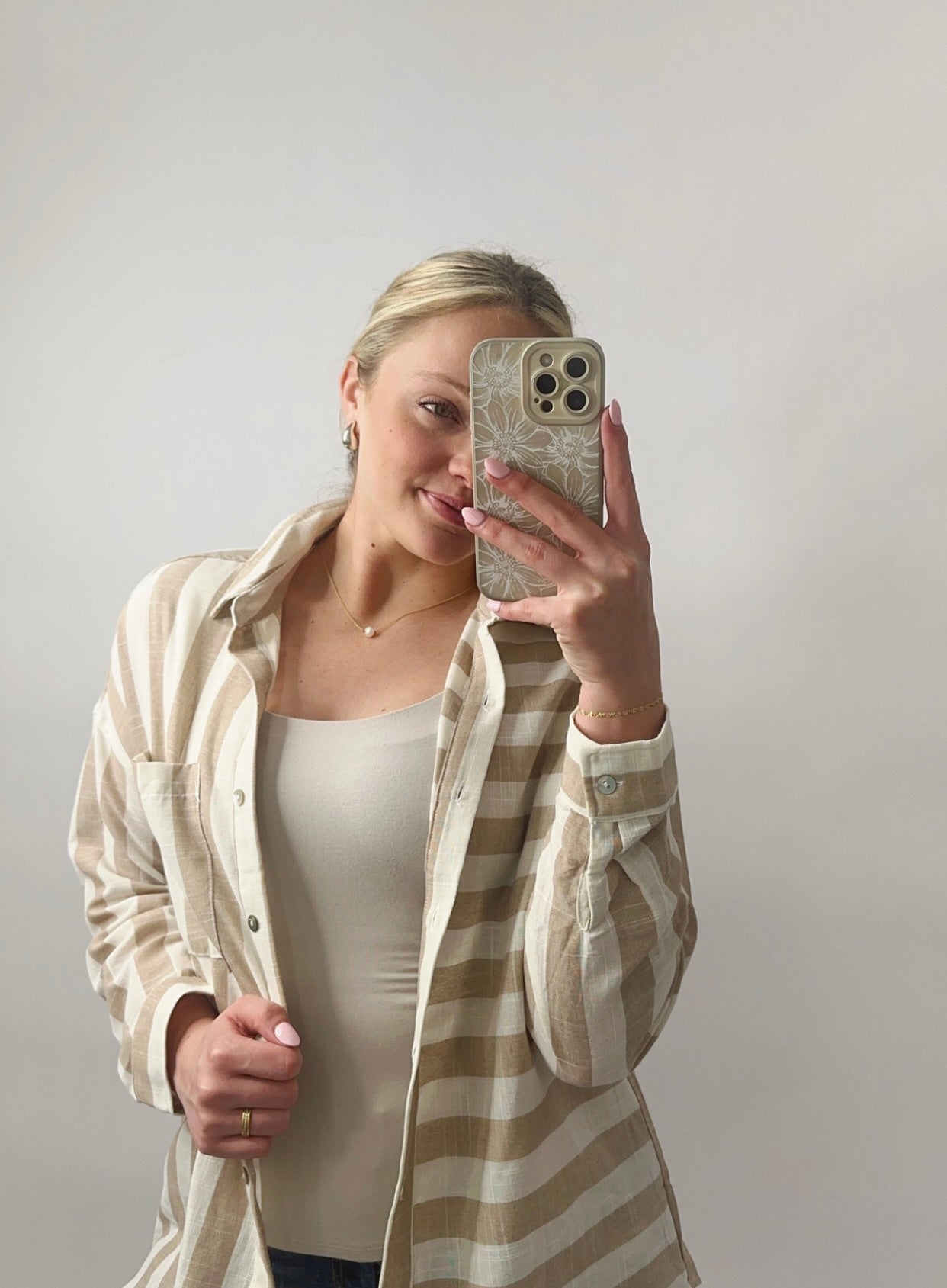 The Sandra | Striped Button Up