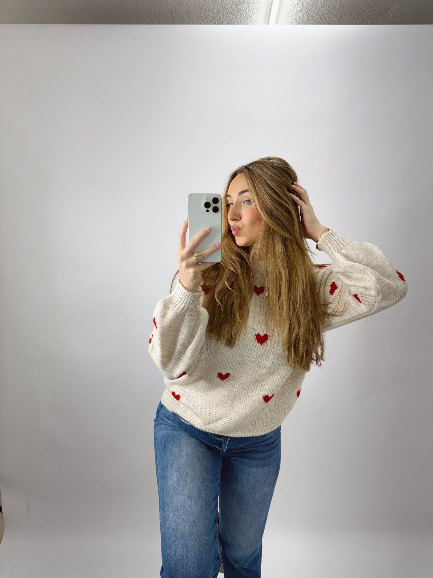 The Lovebug | Knit Heart Sweater
