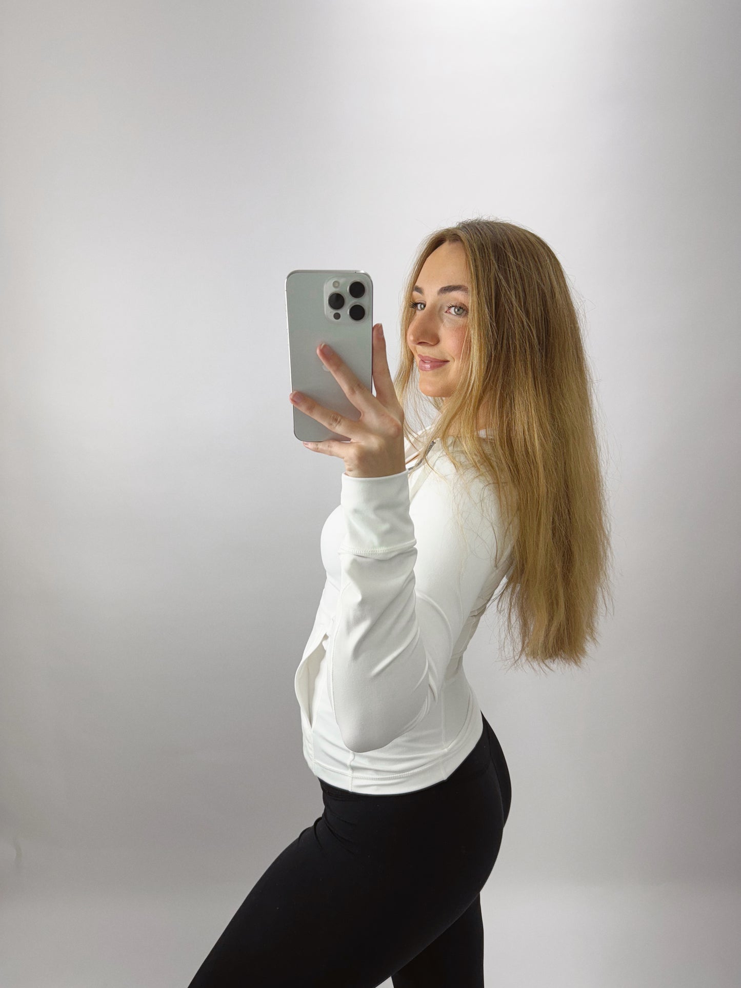 The Willow | White Active Jacket