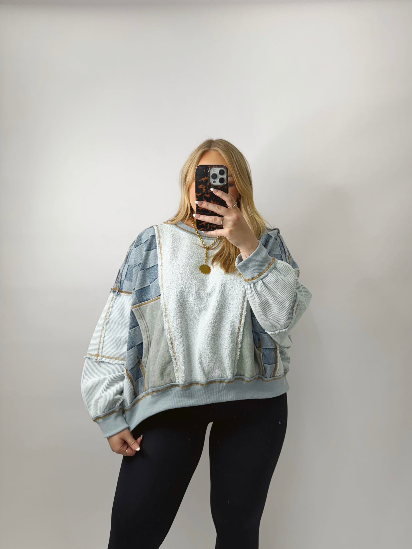 The Shayla | Patchwork Sweatshirt
