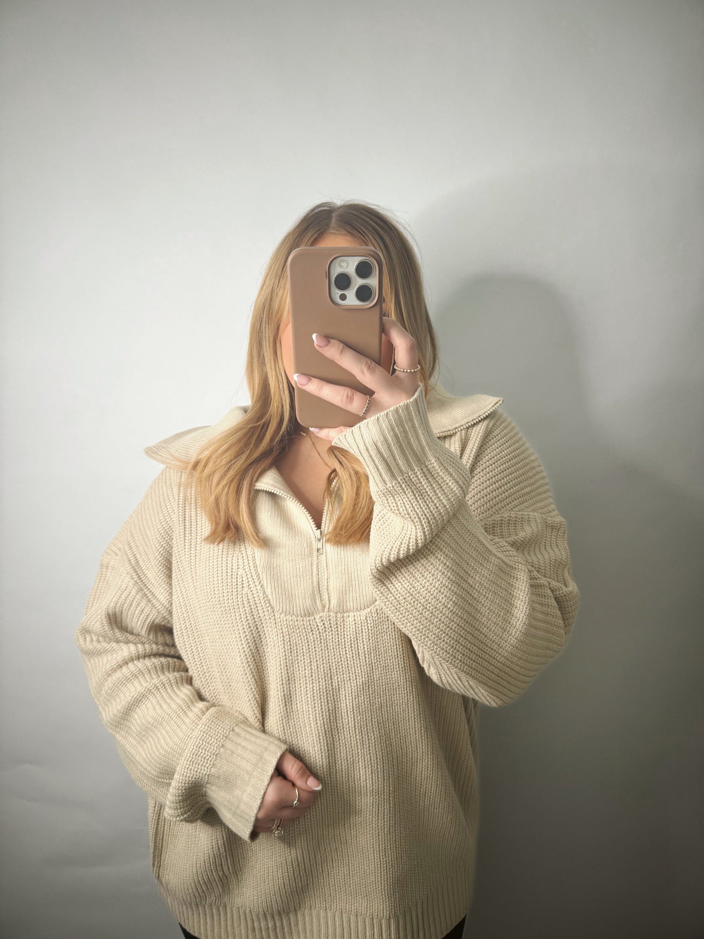 The Sophie | Knit Quarter Zip
