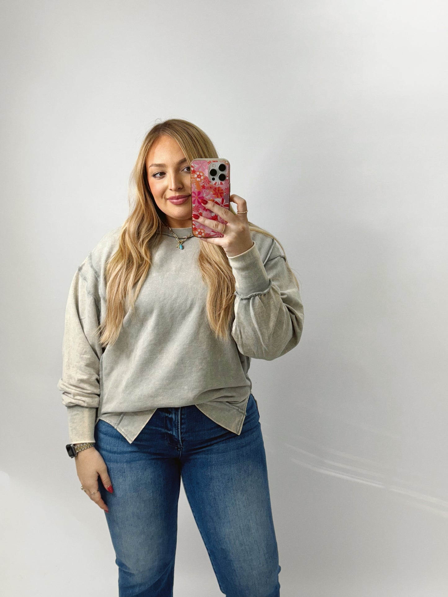 The Haley | Grey Sweatshirt