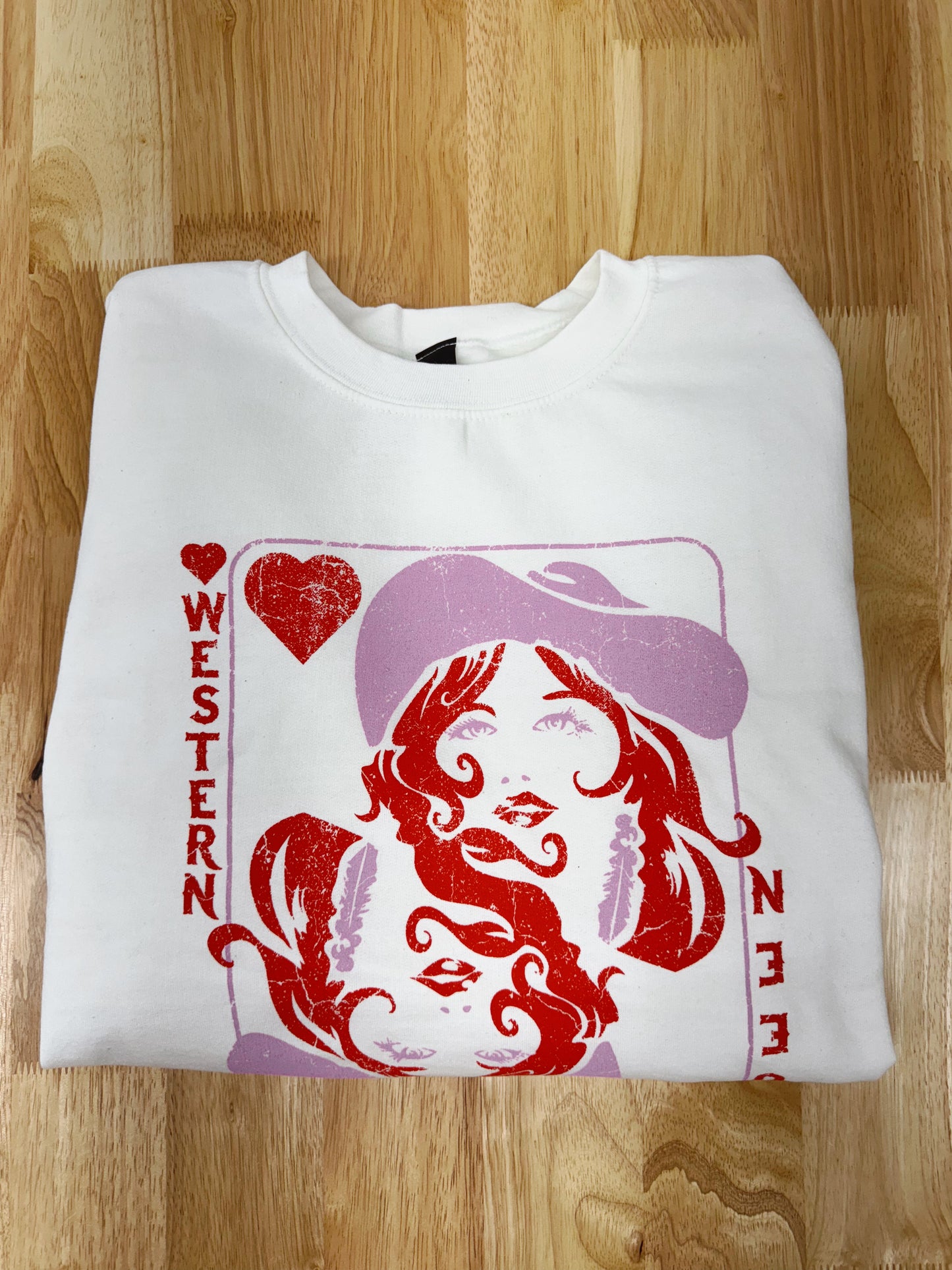 WESTERN QUEEN | White Sweatshirt