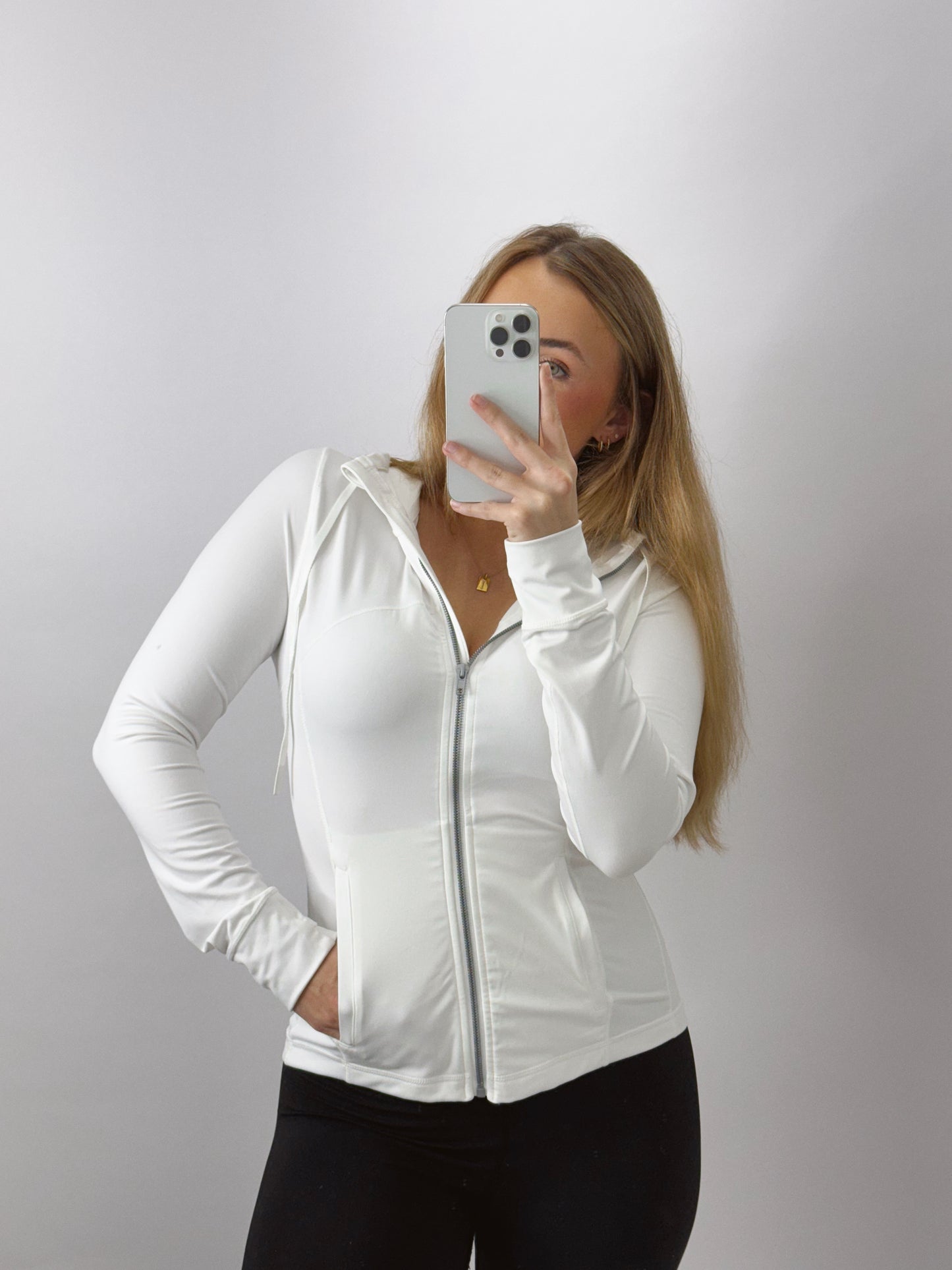 The Willow | White Active Jacket