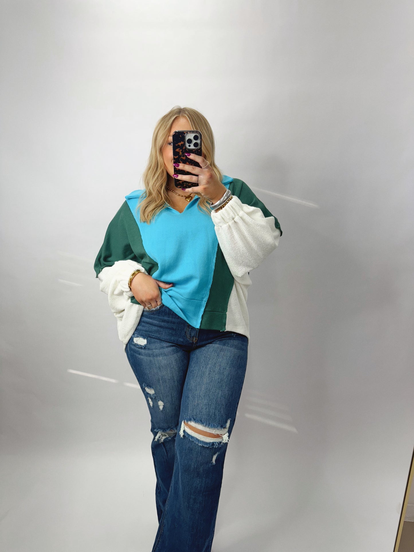 Distressed Straight Jean | Dark Wash