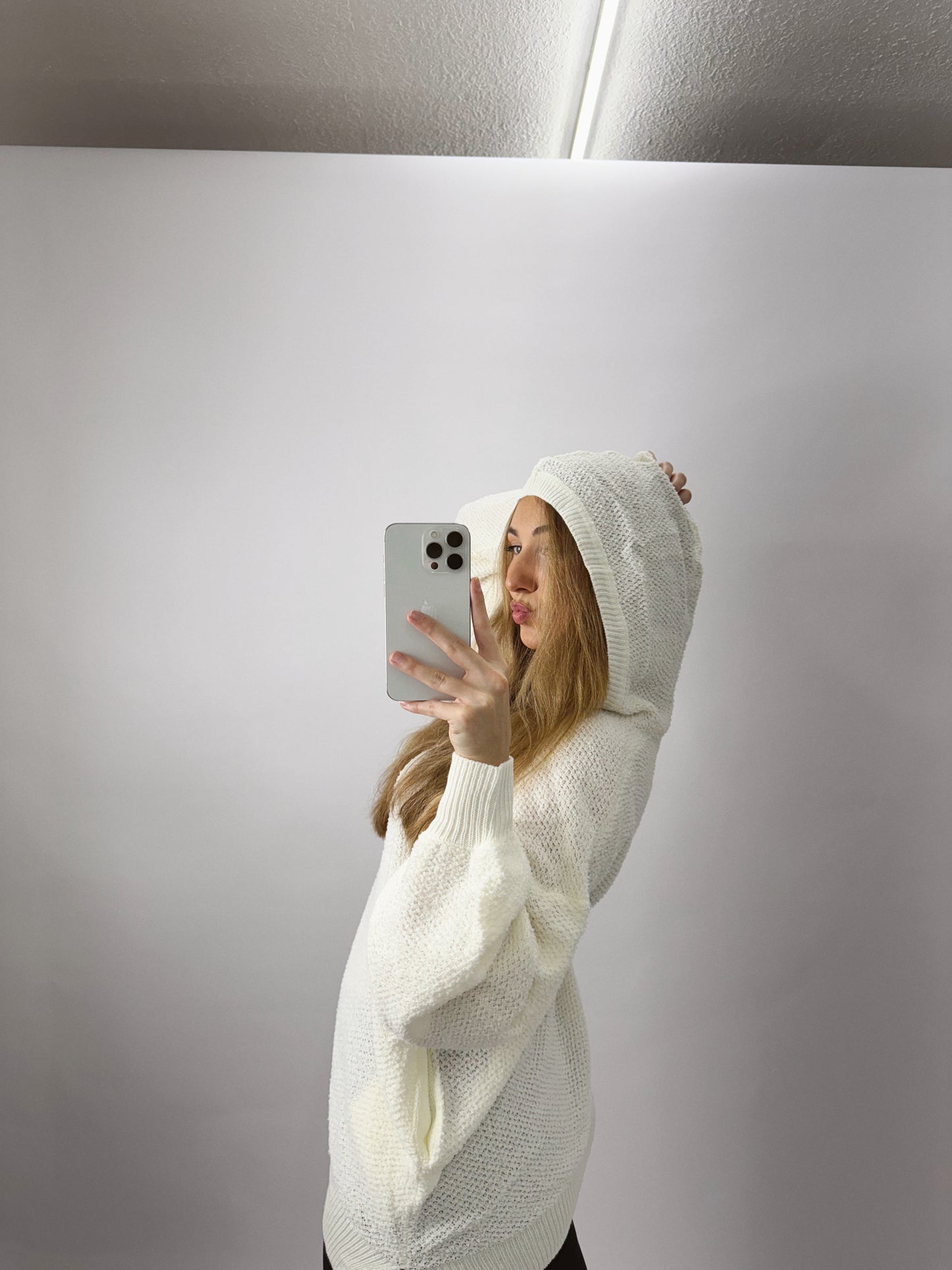 The Kennedy | Textured V Neck Hoodie
