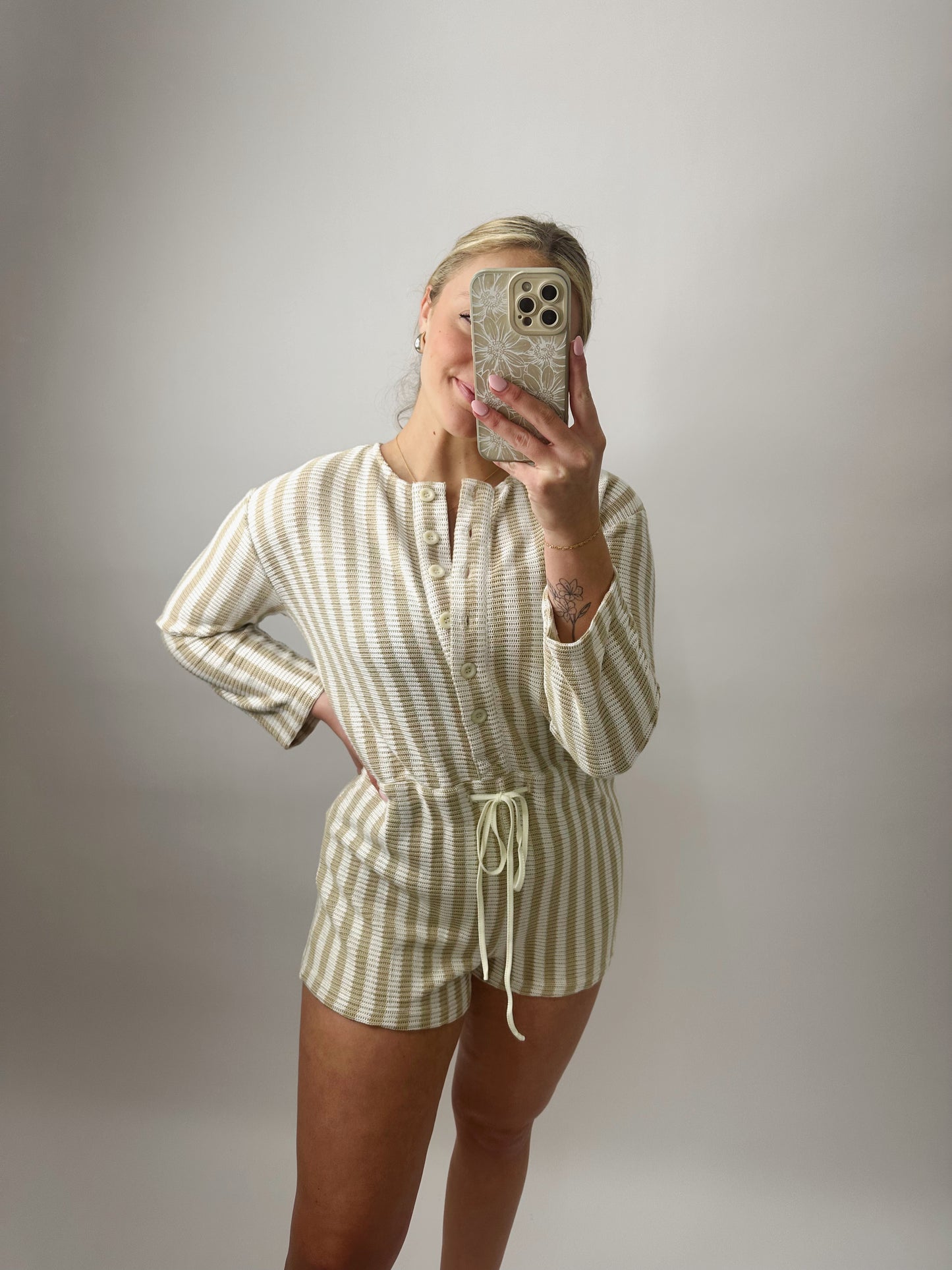 The Meghan | Striped Romper