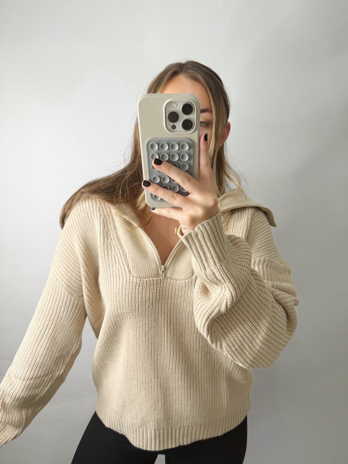 The Sophie | Knit Quarter Zip