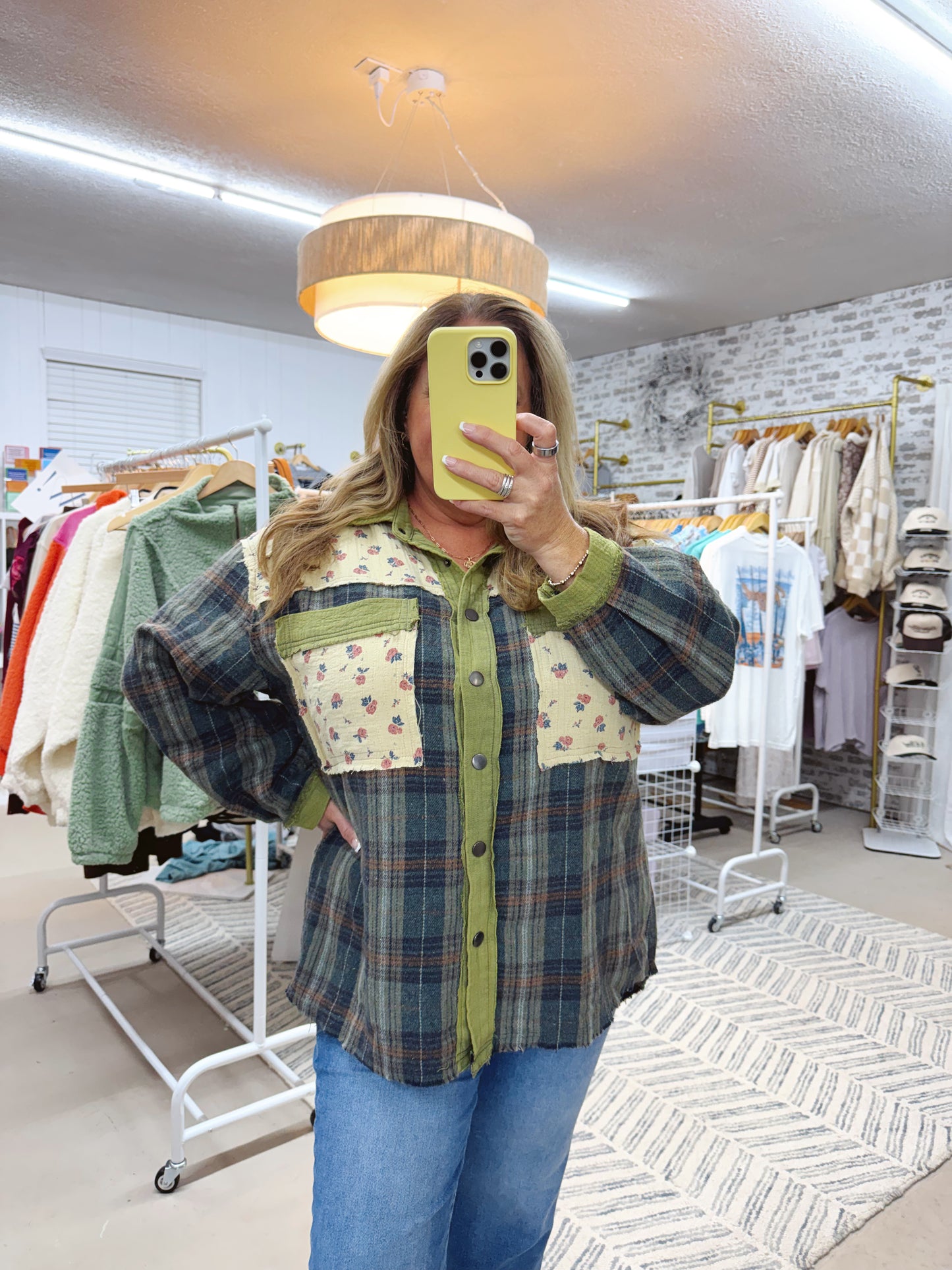 The Vinnie | Vintage Olive Plaid Button Up