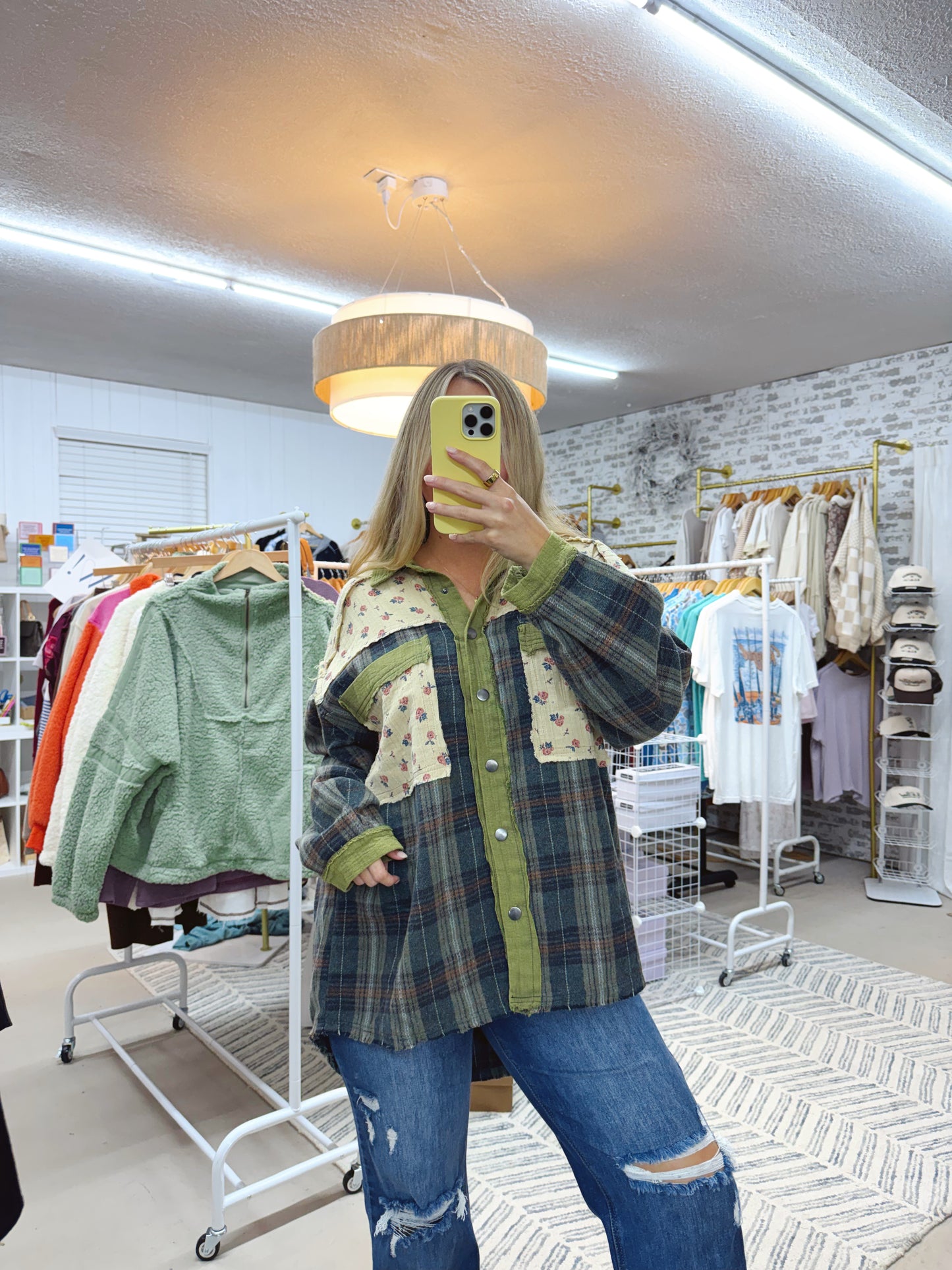 The Vinnie | Vintage Olive Plaid Button Up