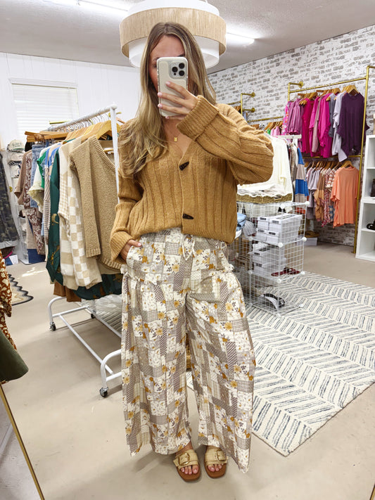 The Ellie | Patchwork Wide Leg Pants