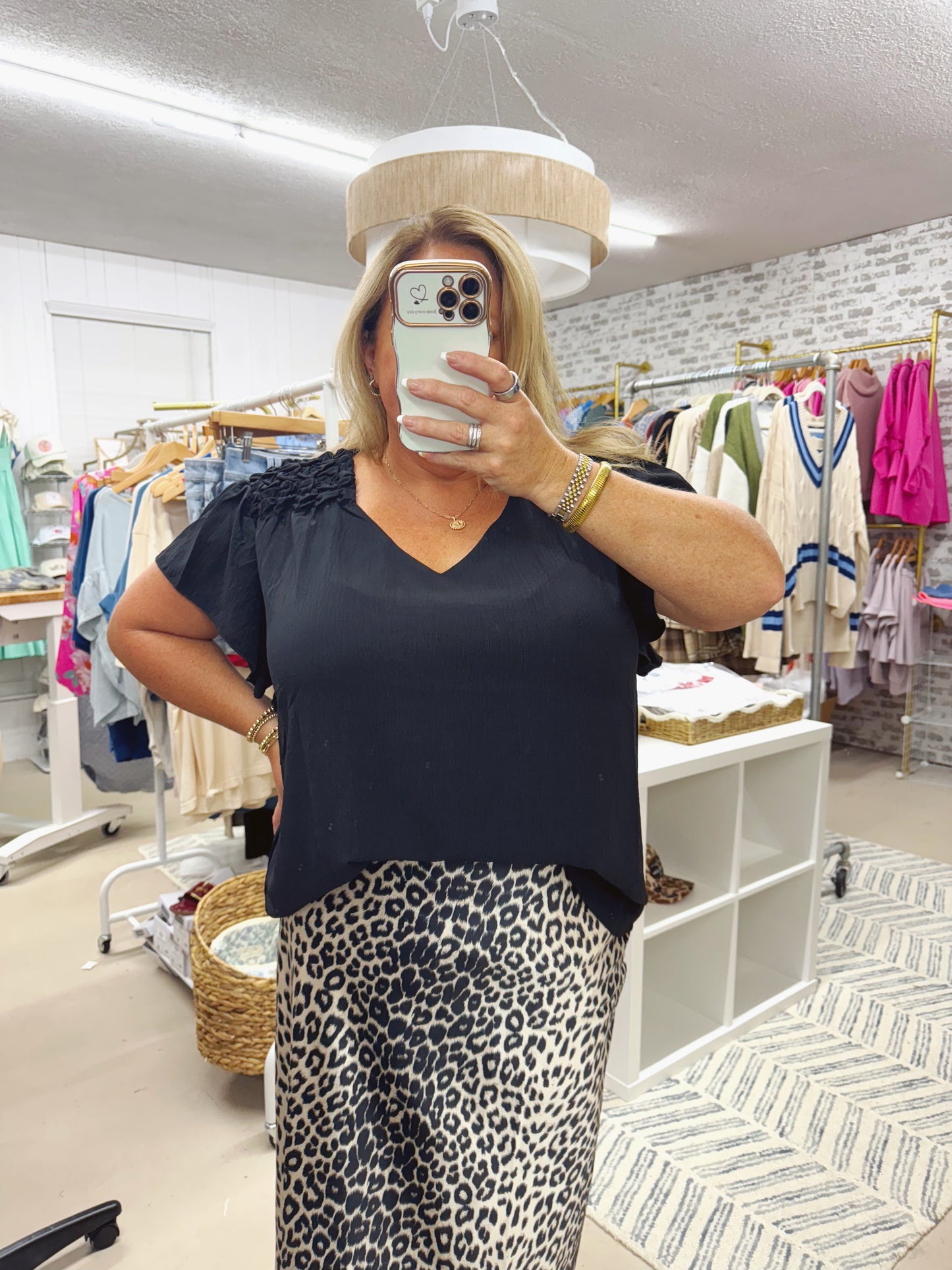 The Vanessa | Black Blouse