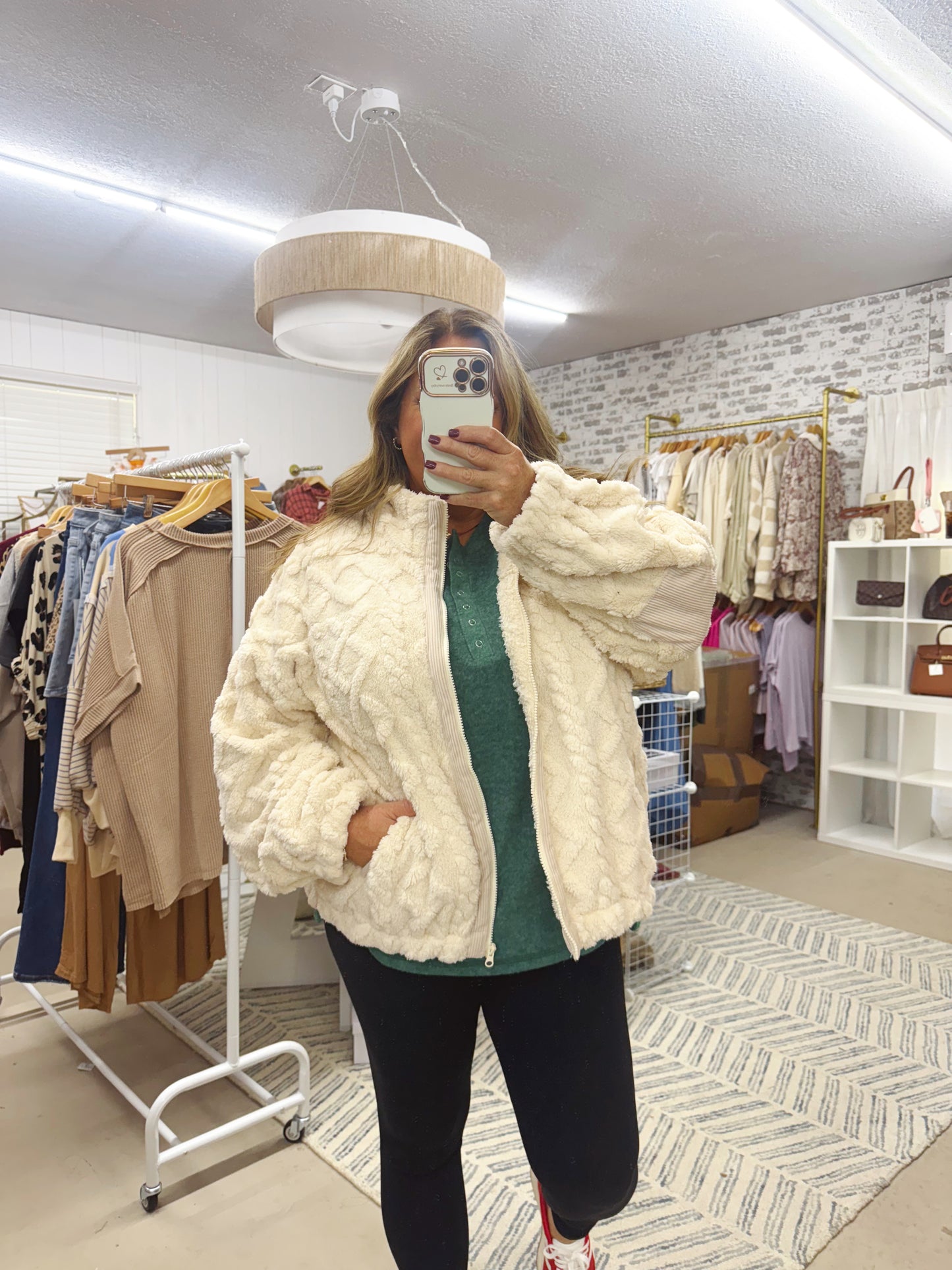 The Cloud Cable Zip Up Jacket