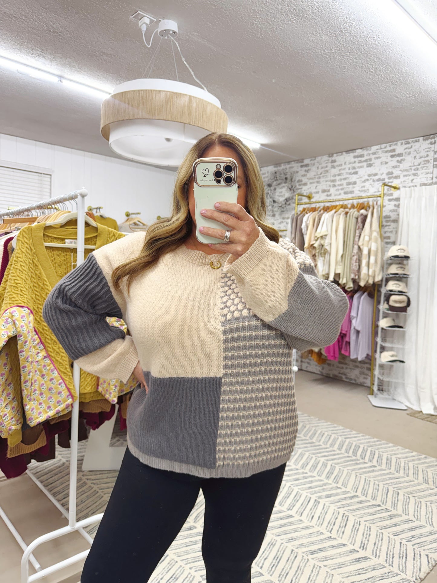 The Neutral Block Sweater