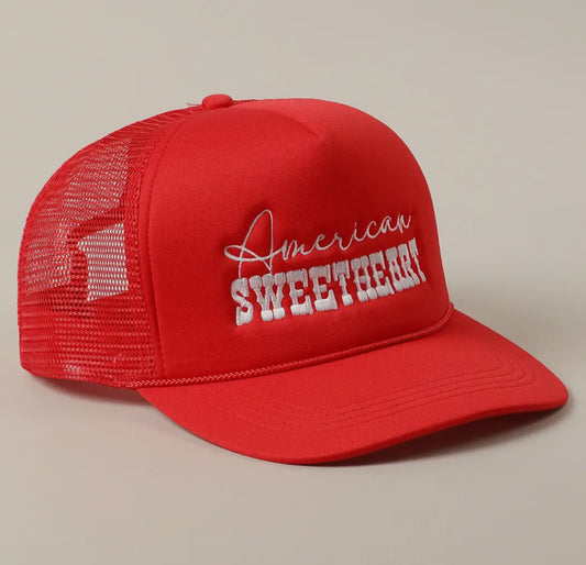 American Sweetheart | Red Trucker Hat