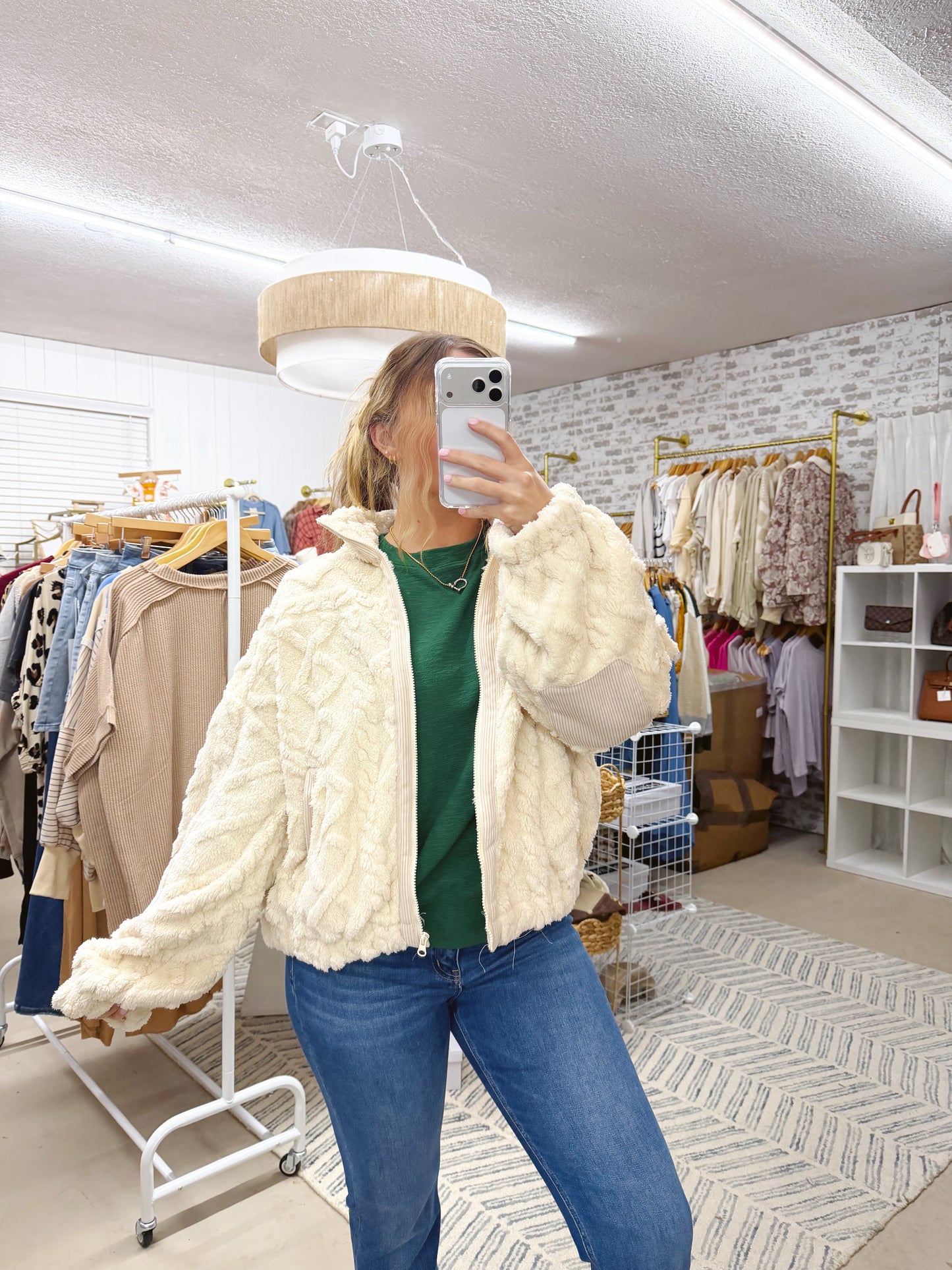 The Cloud Cable Zip Up Jacket