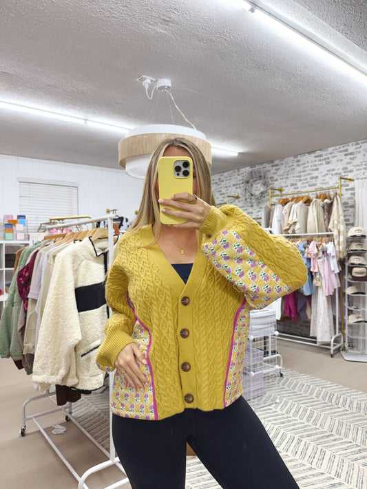 The Golden Garden Patchwork Cardigan