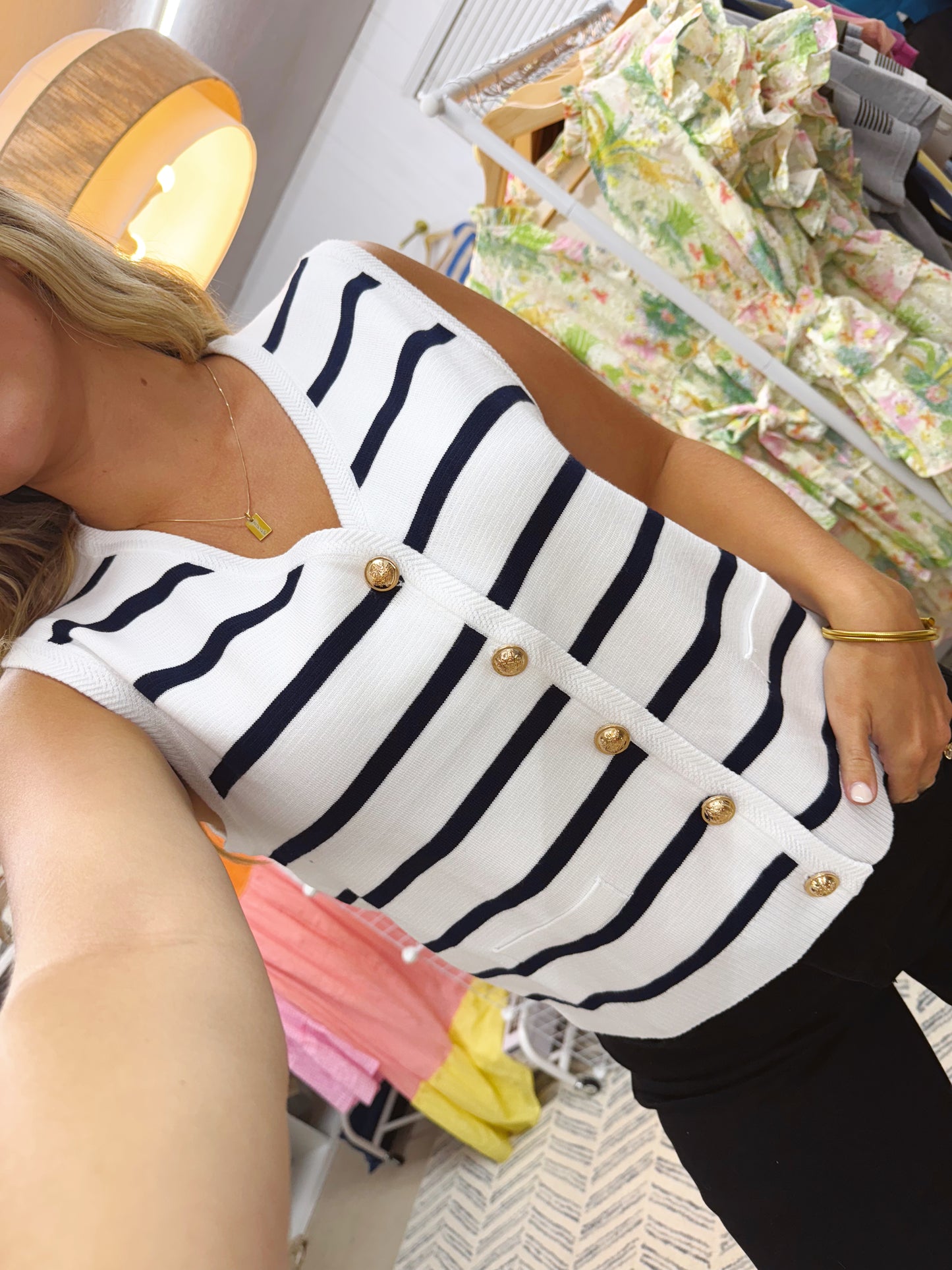 The April | Striped Knit Top