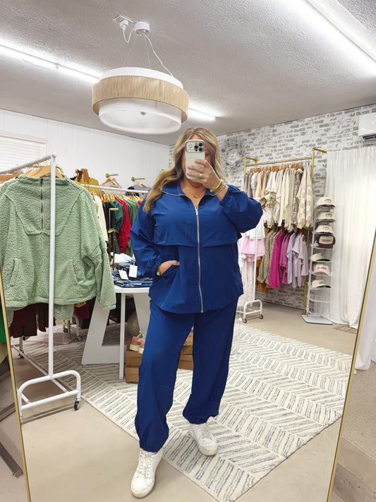 The Windbreaker Set | Royal Blue