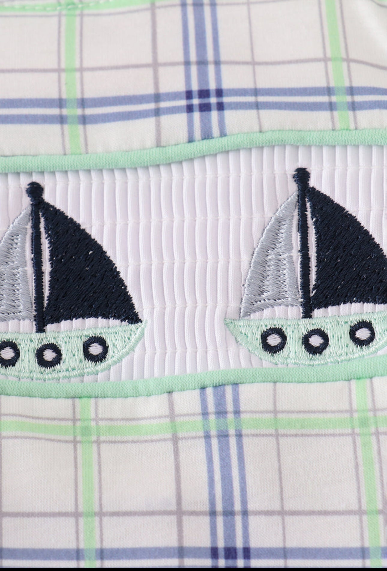 The Sailor | Plaid Sailboat Bubble